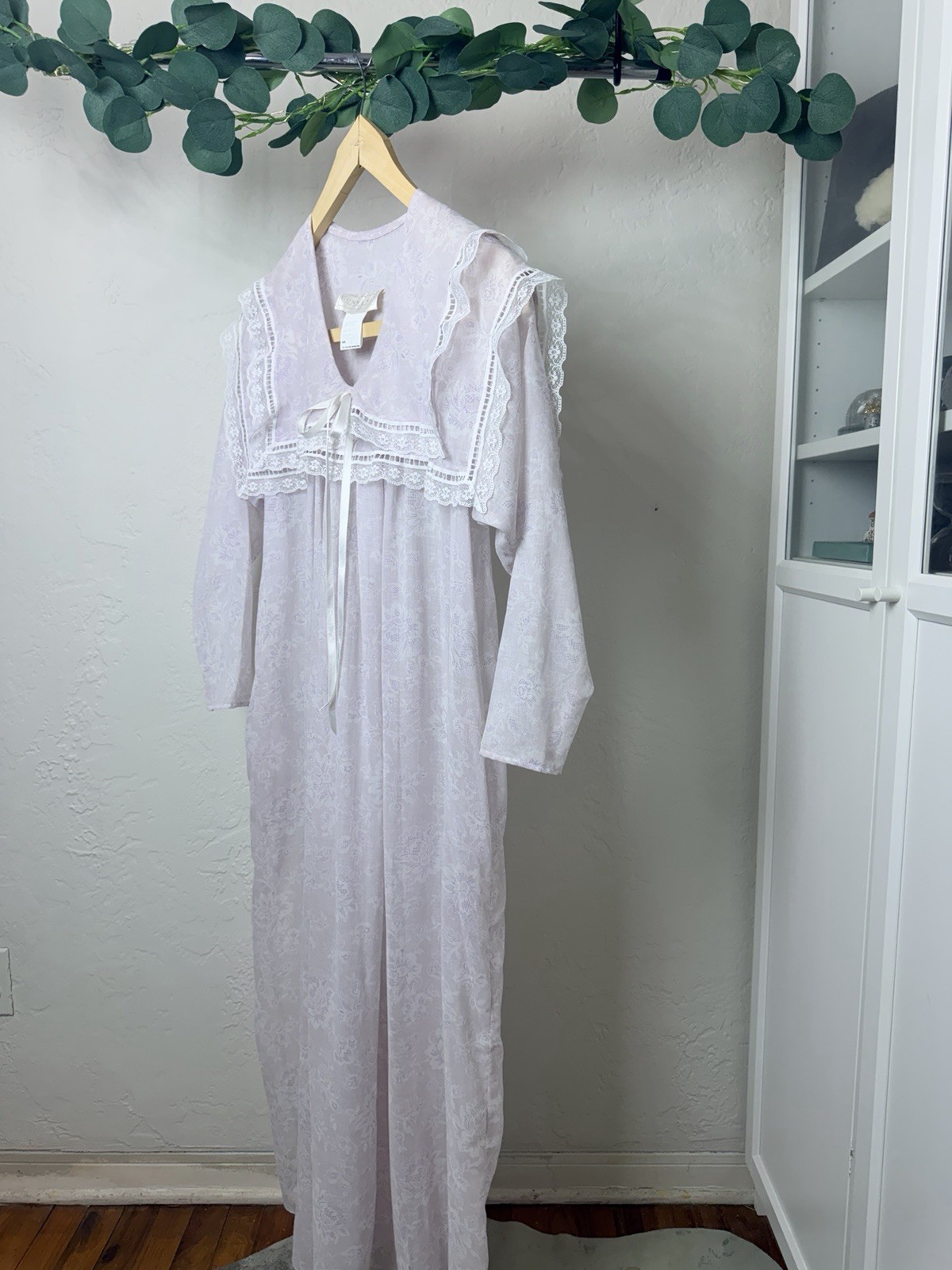 Vintage Gunne Sax by Jessica McClintock Pink Floral Nightgown | Cottagecore Sml