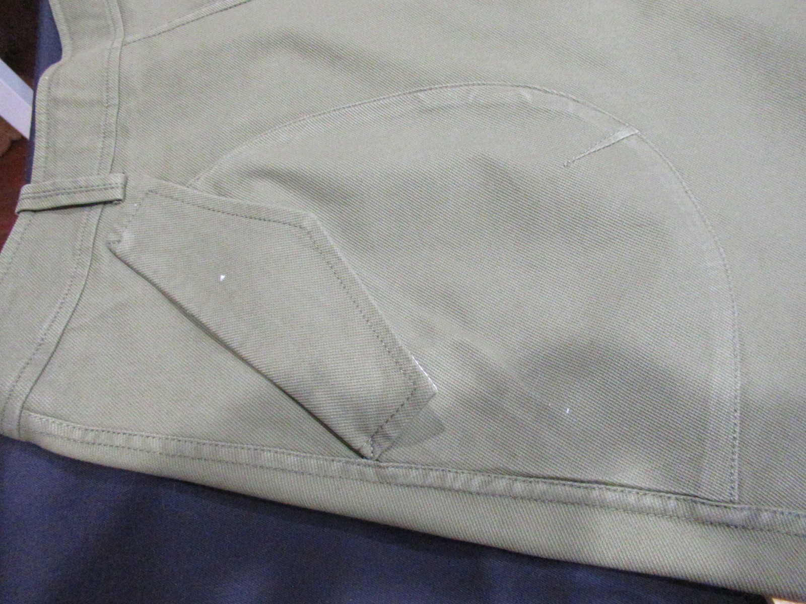 Veronika Maine Skirt Khaki Green Size 10 Australia Cotton A-Line VG 2010s