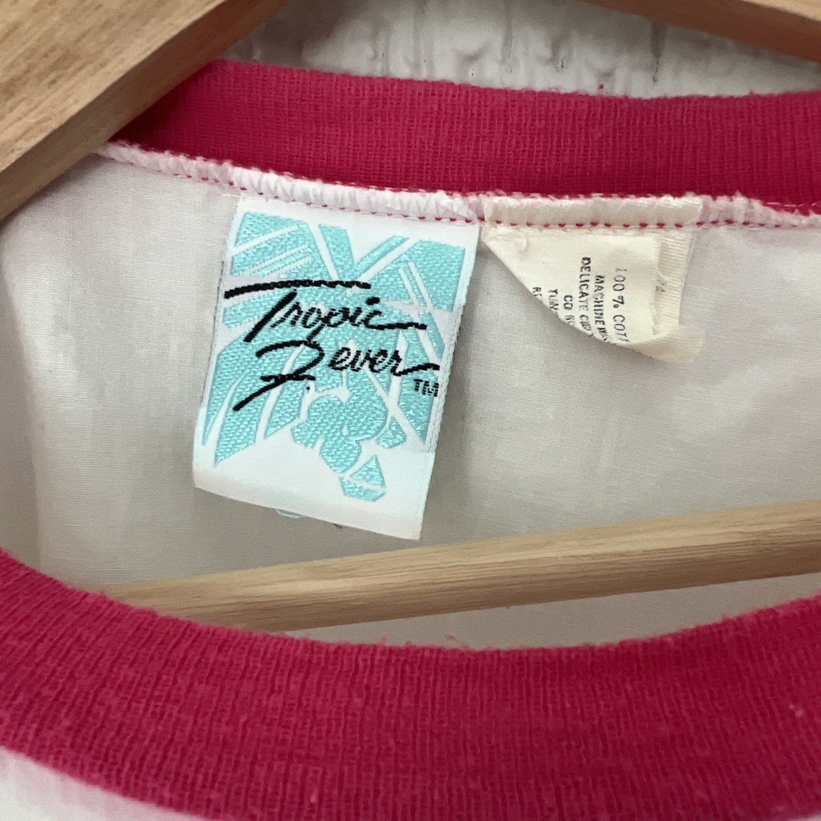 Vintage Tropic fever Single Stitch Shirt Women’s Made In USA Sailboat