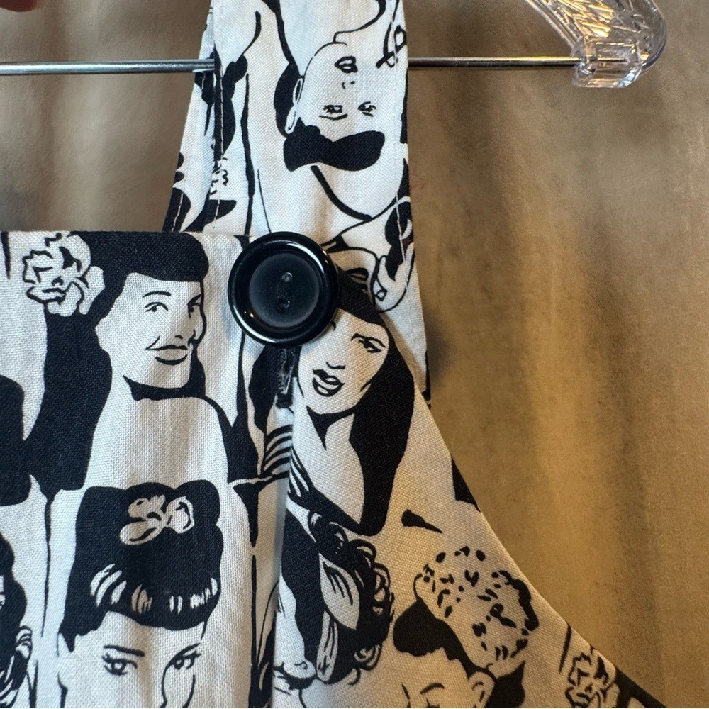 Bernie Dexter Photo Booth Fellini Dress XL Pop ART vintage Retro NWT