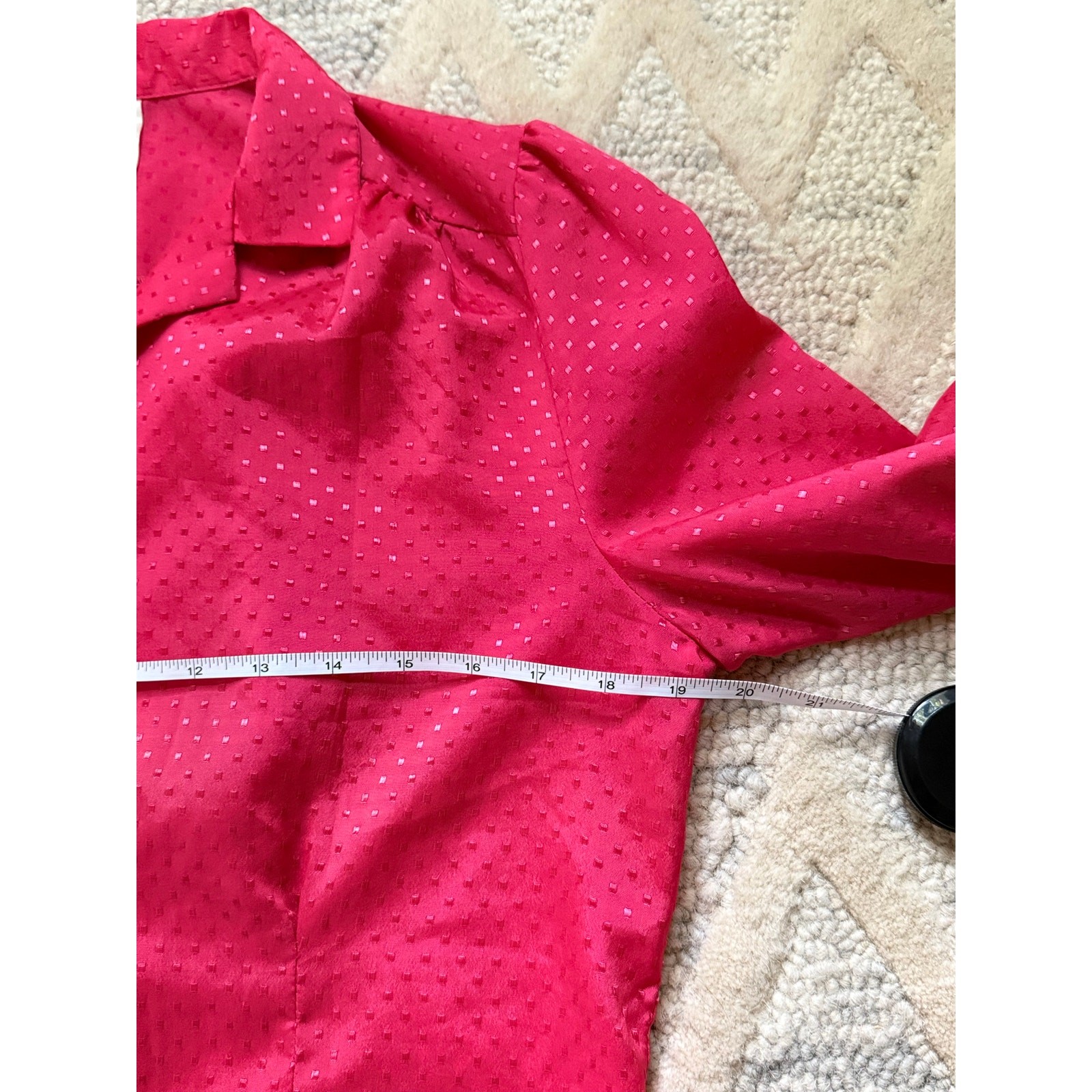 Vintage 1970s You Babes Pink Dagger Collar Prairie Disco Blouse Rare Tag