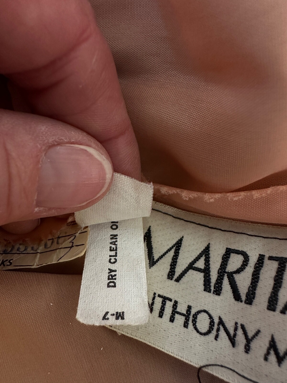 Vintage Marita by Anthony Muto Lace & Satin Evening Dress 60’s