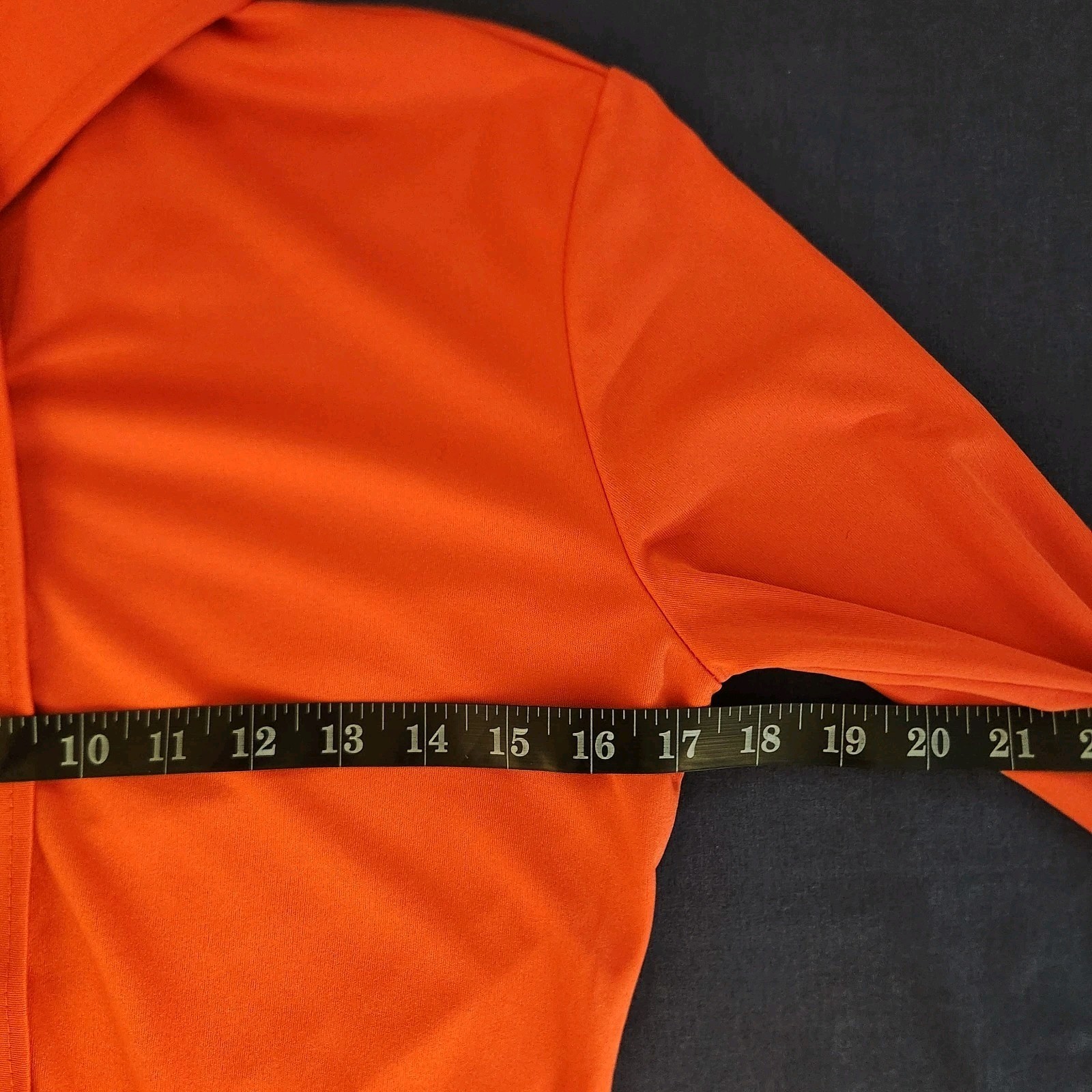 70s Jayson Classics Orange Retro/Mod/Indie Women’s Button Up Shirt 10