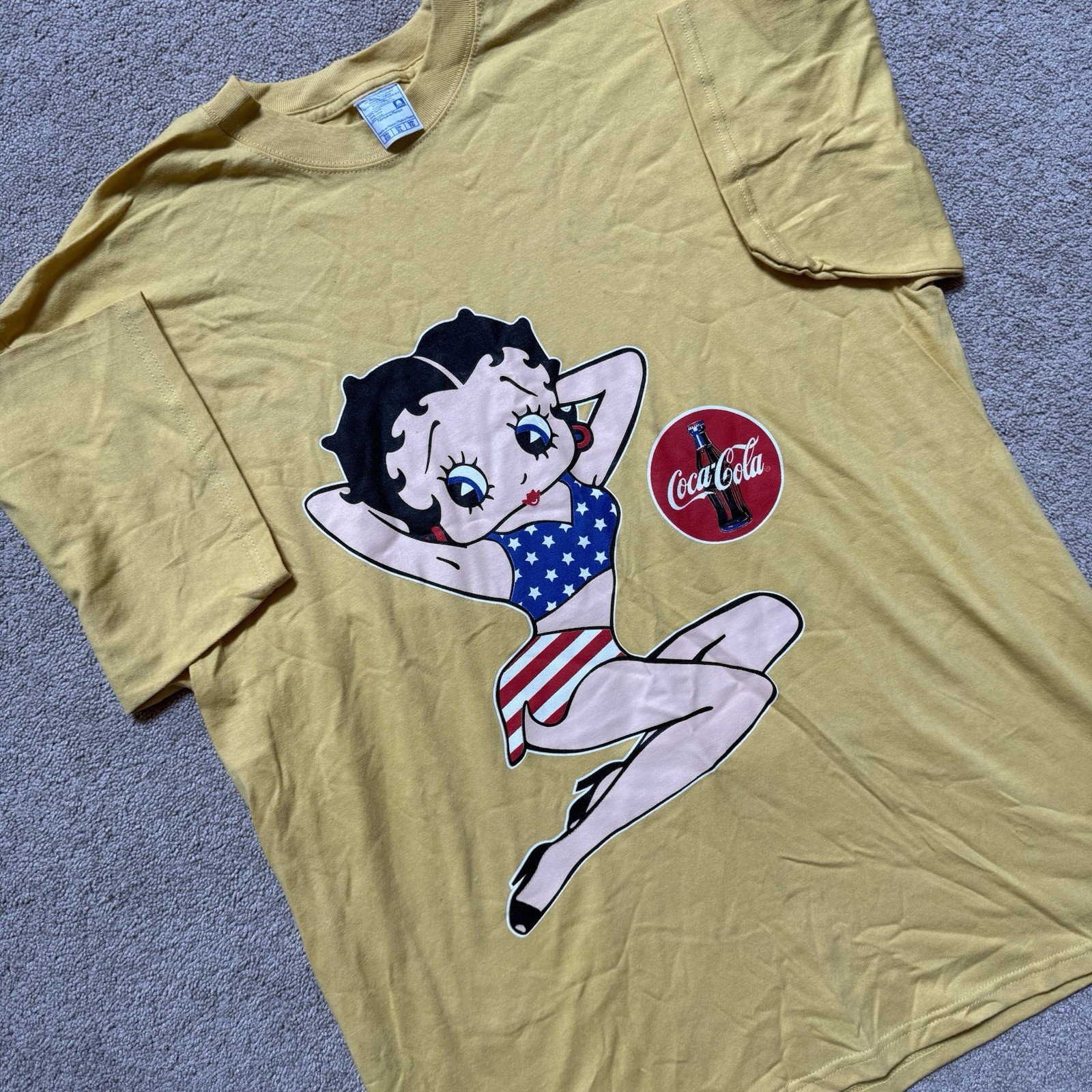 Vintage BETTY BOOP Coke Promo T-Shirt Size XL