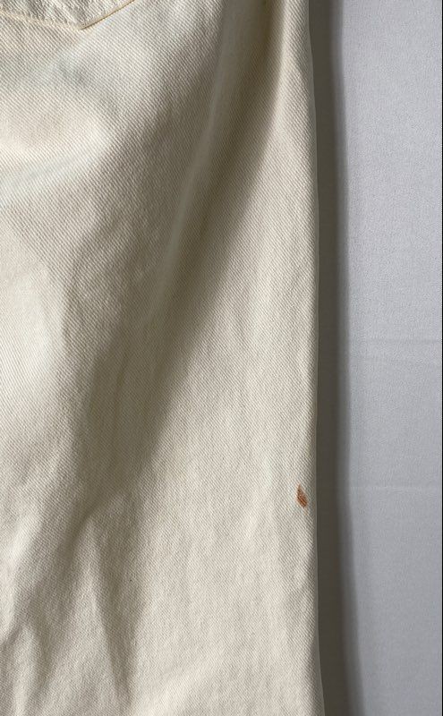 Vintage Y2K Dolce & Gabbana Women’s Beige Raw Hem Frayed Jeans Made Italy Sz 28
