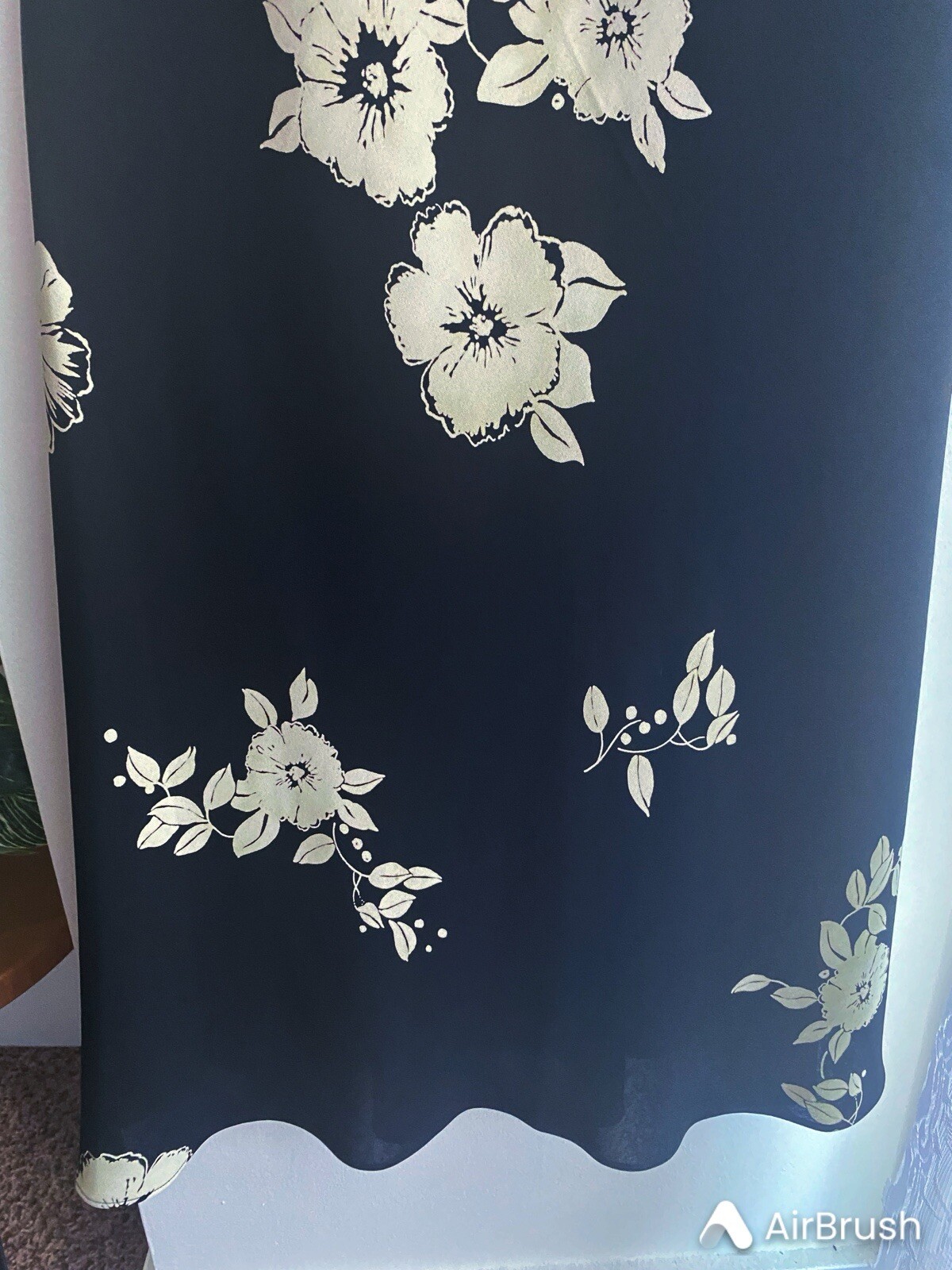 Vintage Jones New York 90s Black Floral Gown Maxi Dress Sleeveless Shift Size 10