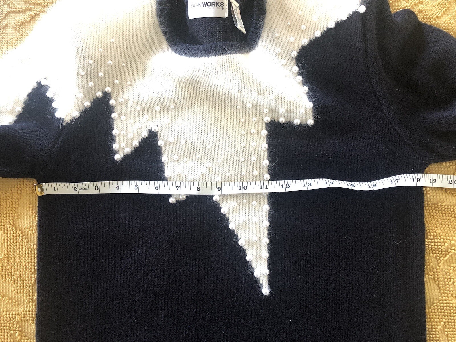 Vtg Yarn Works Angora Blend Sweater Dress Small Q10