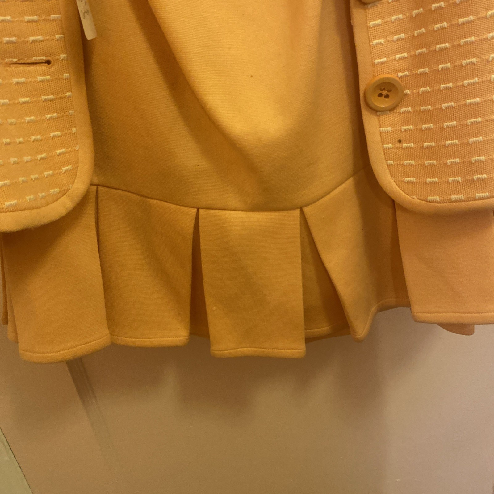Vintage Kay Unger NY Skirt Suit Women Sz 12 100% Cotton