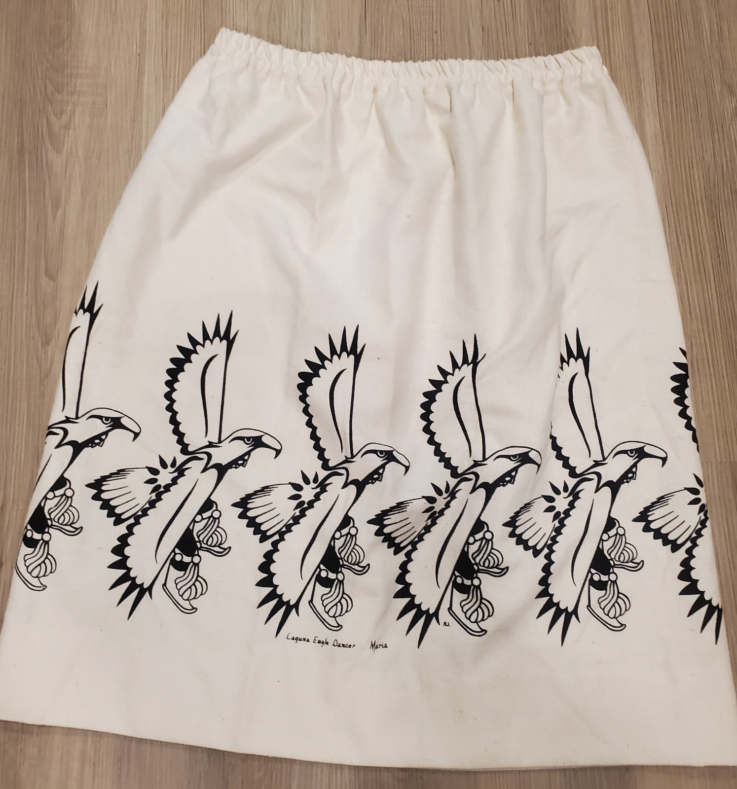 Vintage Laguna Pueblo Eagle Dancer Skirt – Handmade Native American Folk Art