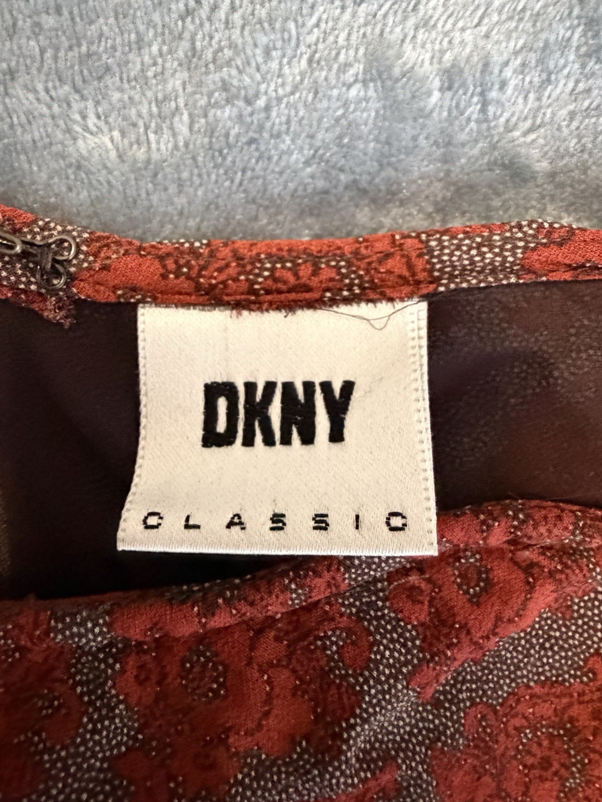 DKNY Vintage 1990s Rayon Skirt Size 14 Made In USA