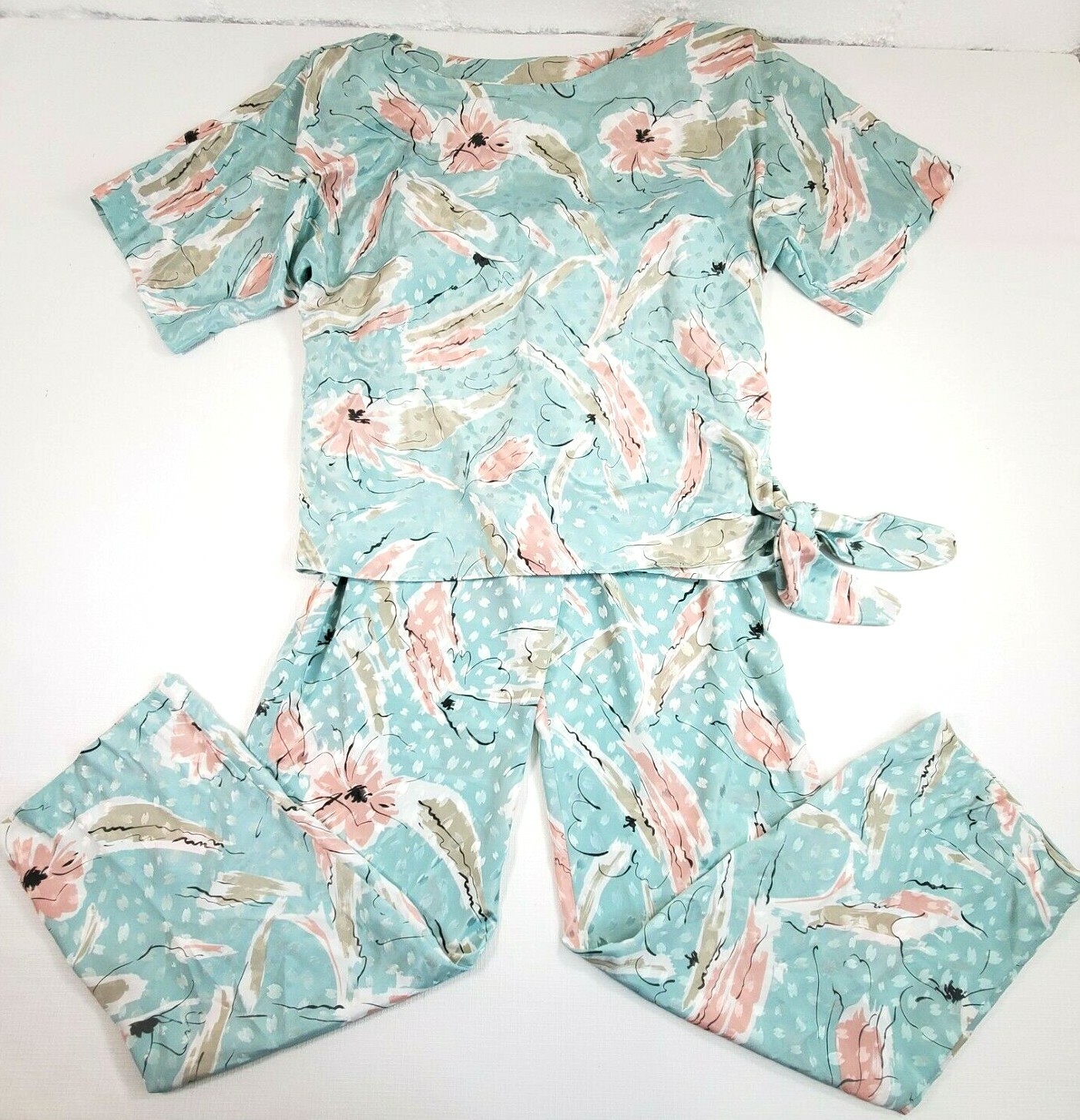 Vintage Act 1 New York Womens Sz Small Pajama Set Golden Girls Style 1980’s EUC!