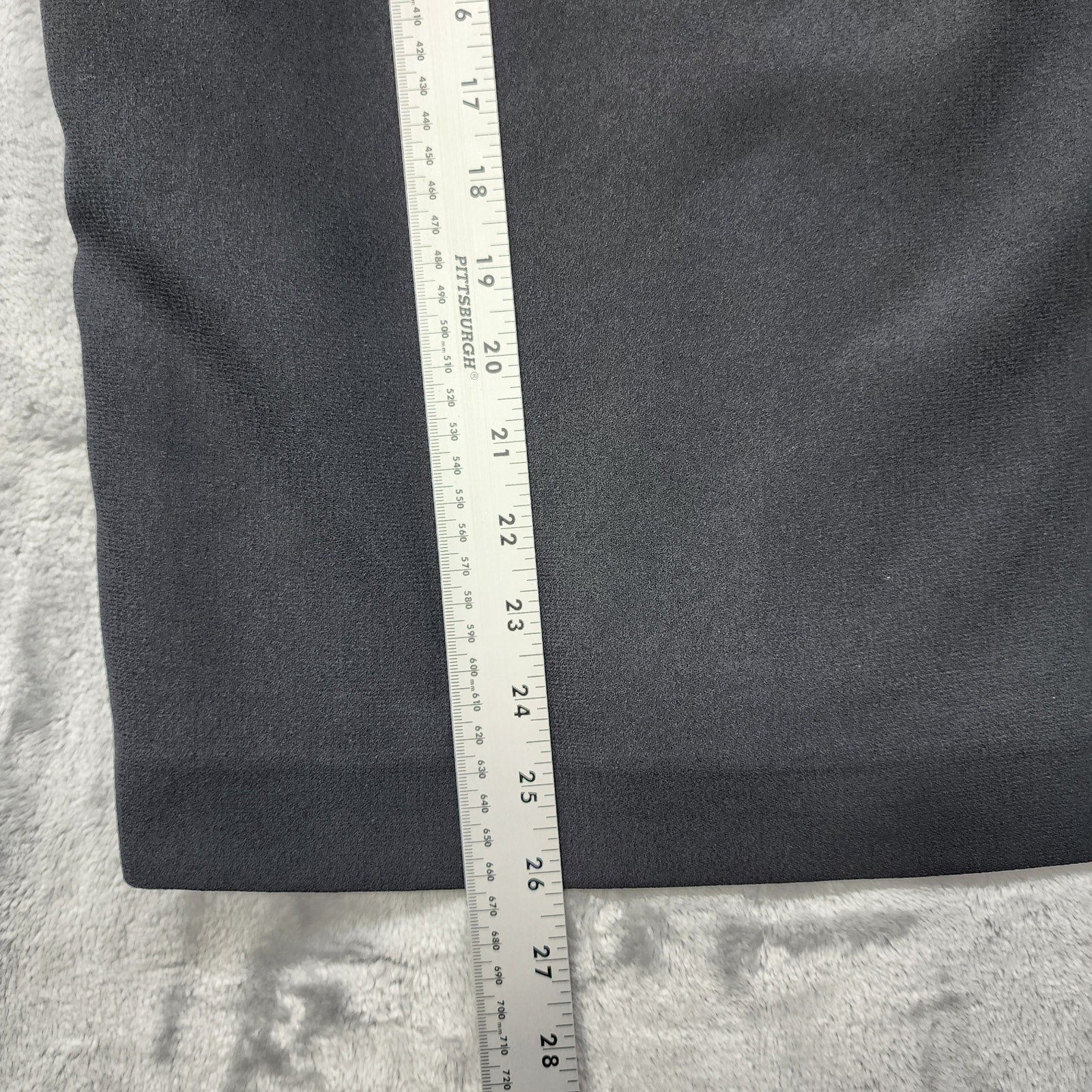 Vintage 90s Kasper ASL Skirt Womens 8 Black Pencil Lined Knee Length Goth Office