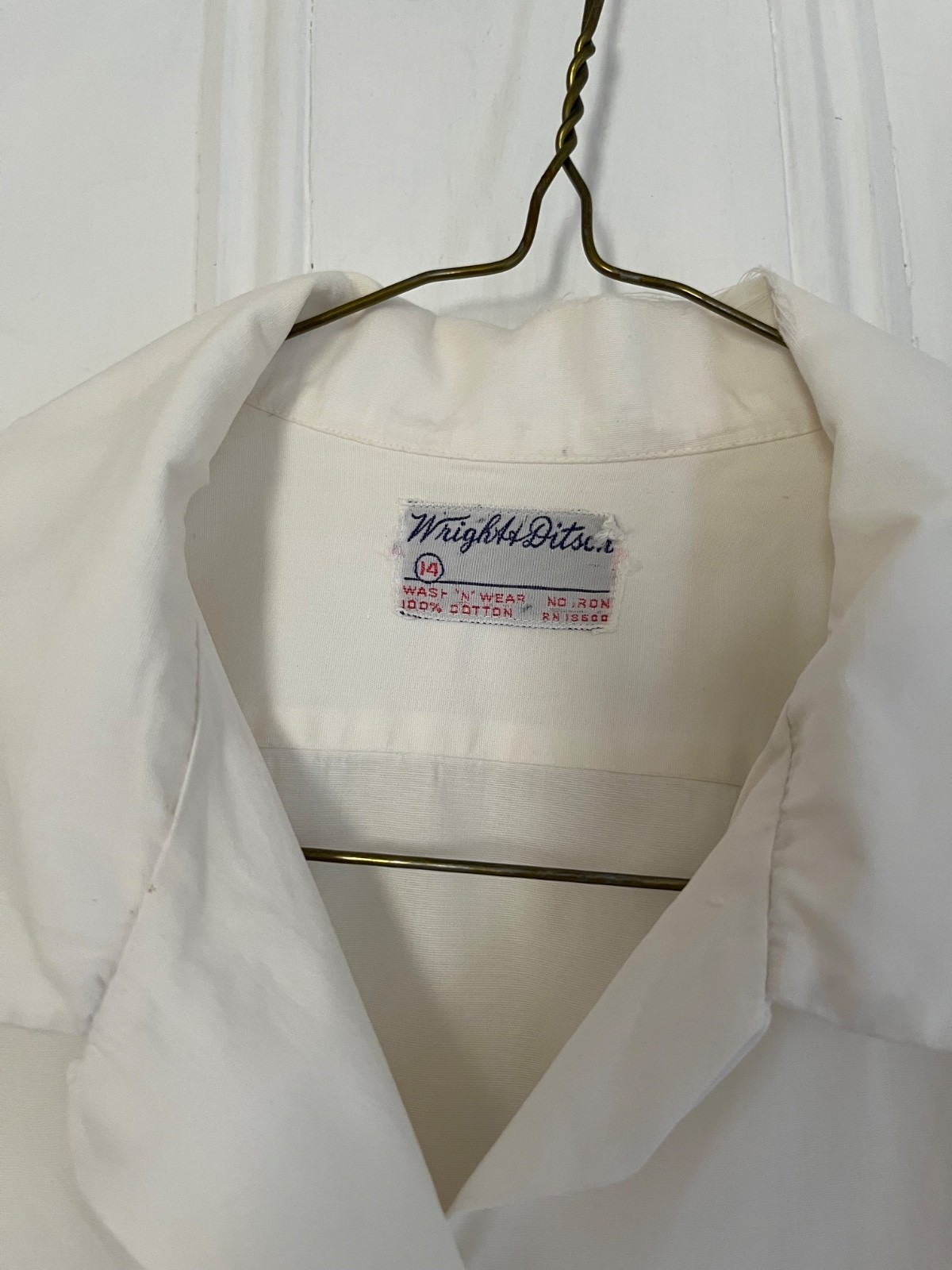 Genuine 1940s American Red Cross Nurse’s Aide Uniform w/ Pinafore, Blouse, Pin
