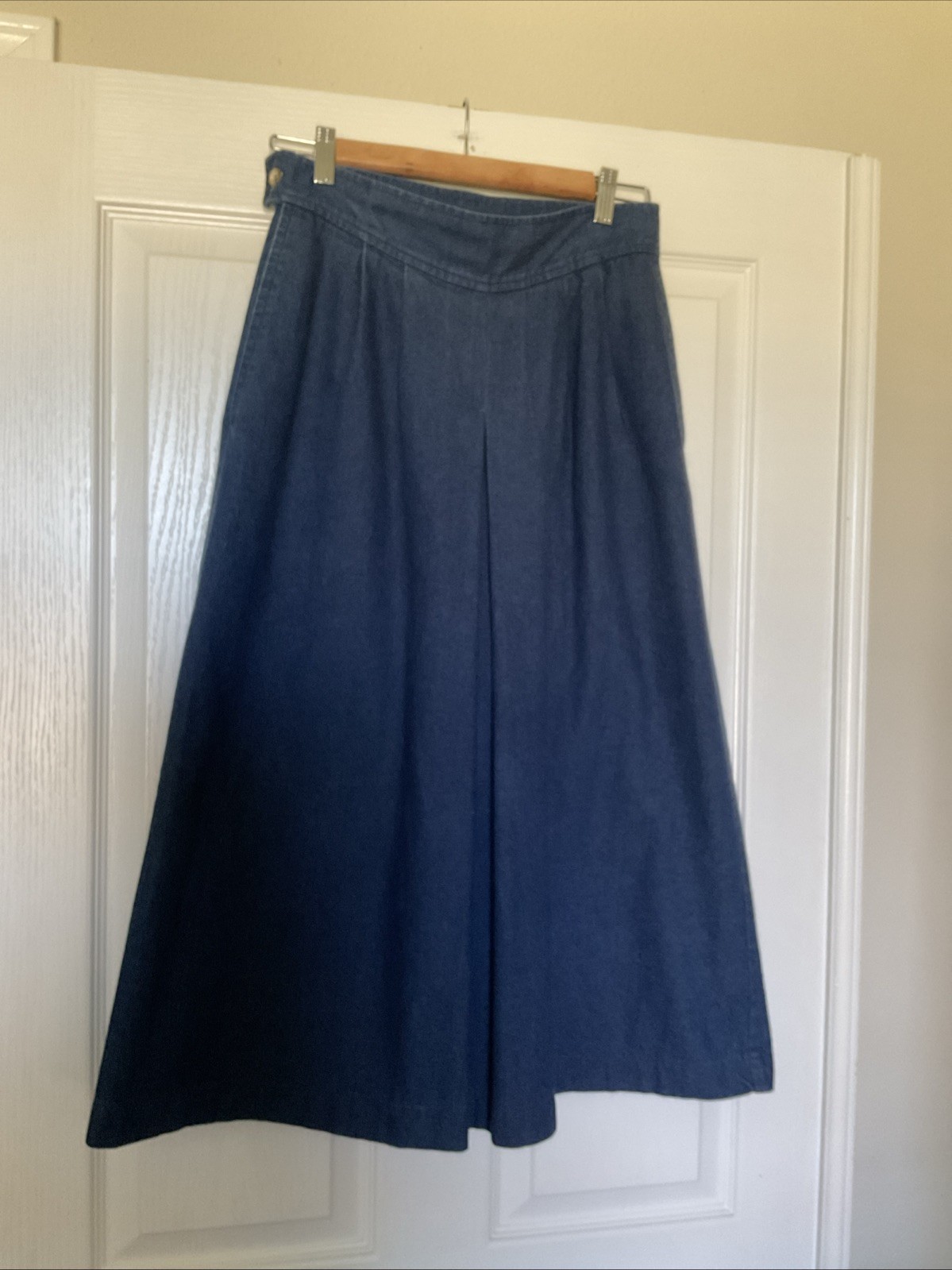 Vintage L.L. Bean Blue Denim Culottes/ Gaucho Size 8 Late 70’s-80’s U.S.A.