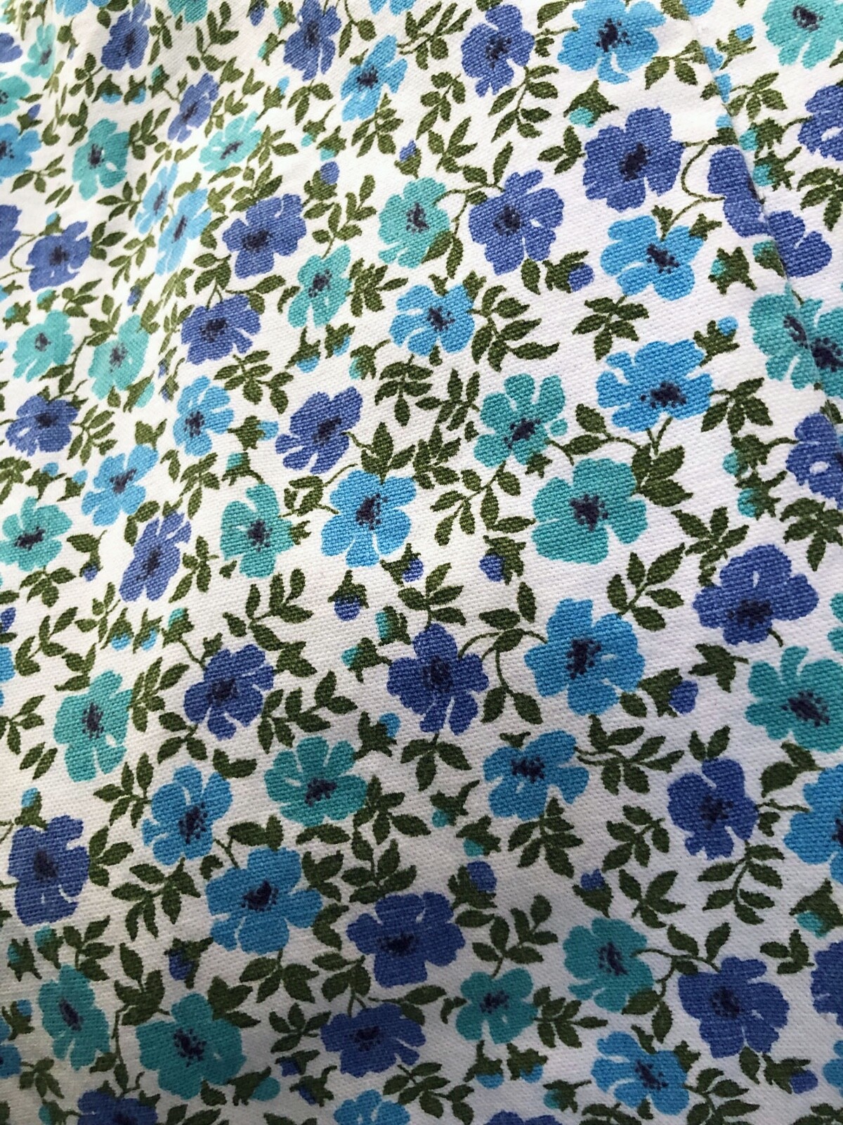 Century of Boston Classic Genuine 1960s VTG Blue Floral Preppy Cotton Suit SM