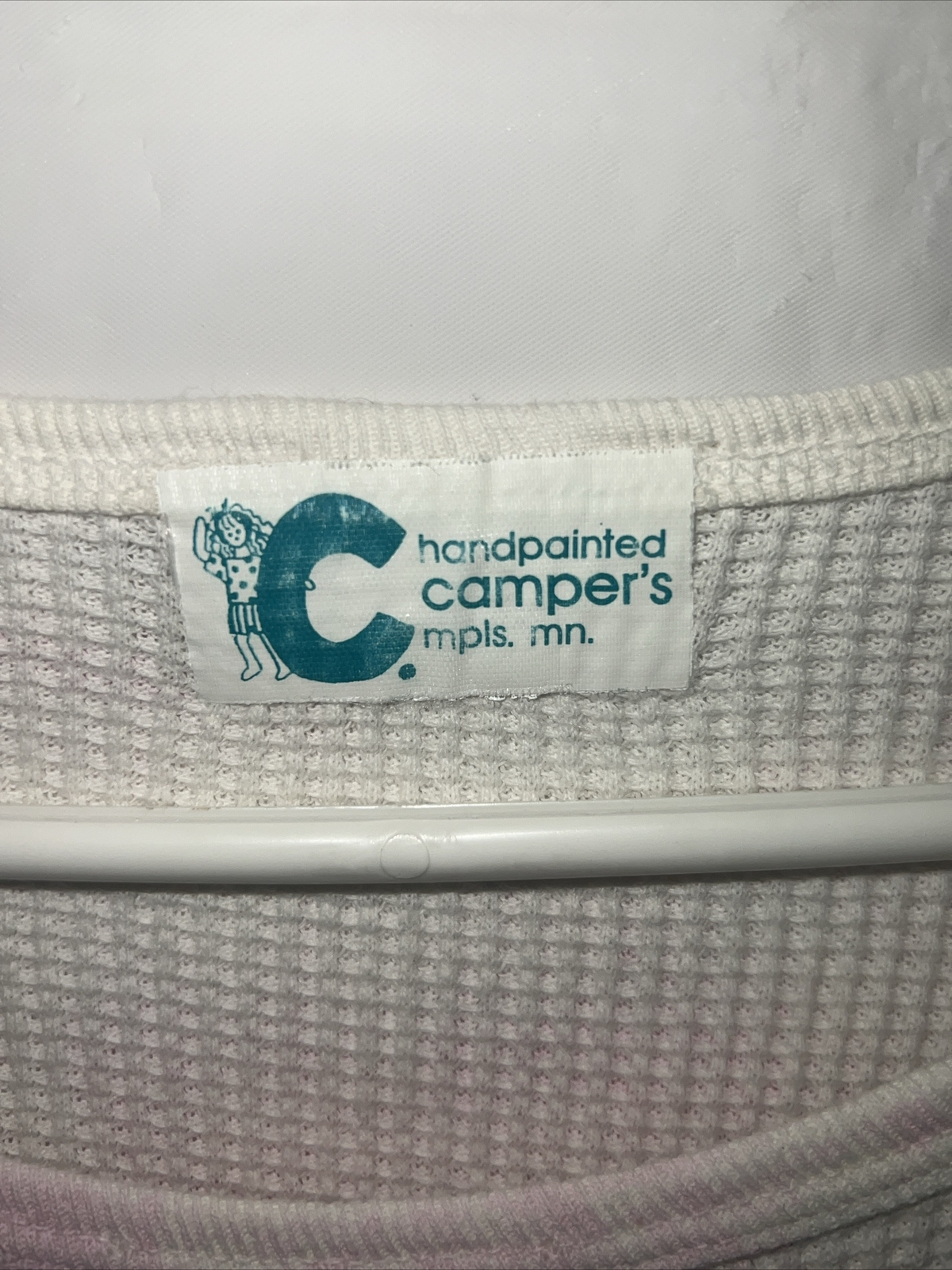 Vintage Handpainted Campers Size Large Art To Wear Colorful Cotton Sail Boat