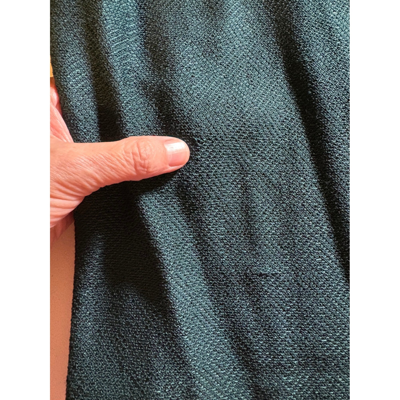 Vtg St. John Collection Skirt Suit 16 Green 3pc Knit Designer Quiet Luxury