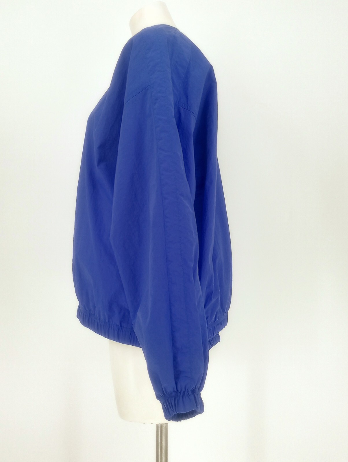 Vintage Nike 90s Center Swoosh Windbreaker Pullover Purple Sz Large 12-14 V Neck