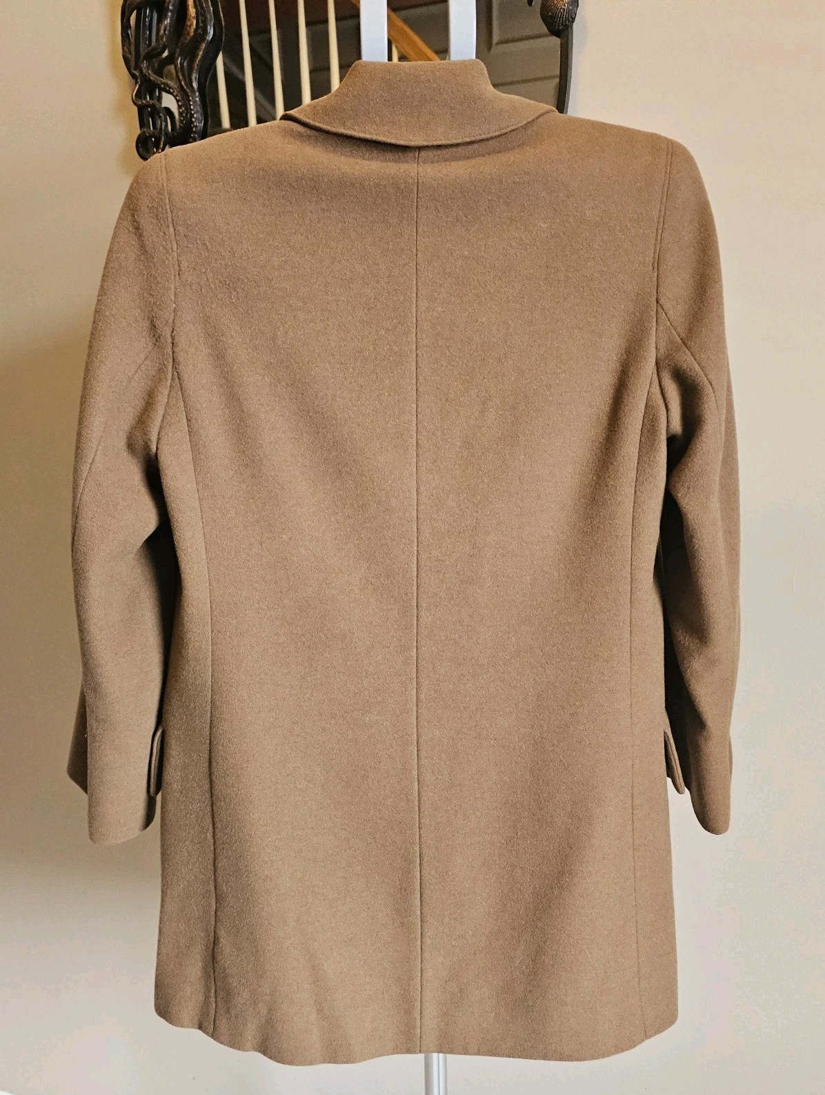 Vintage Fleurette Camel Hair Coat Womens Size 6 Union Made USA 70s 80s Brown