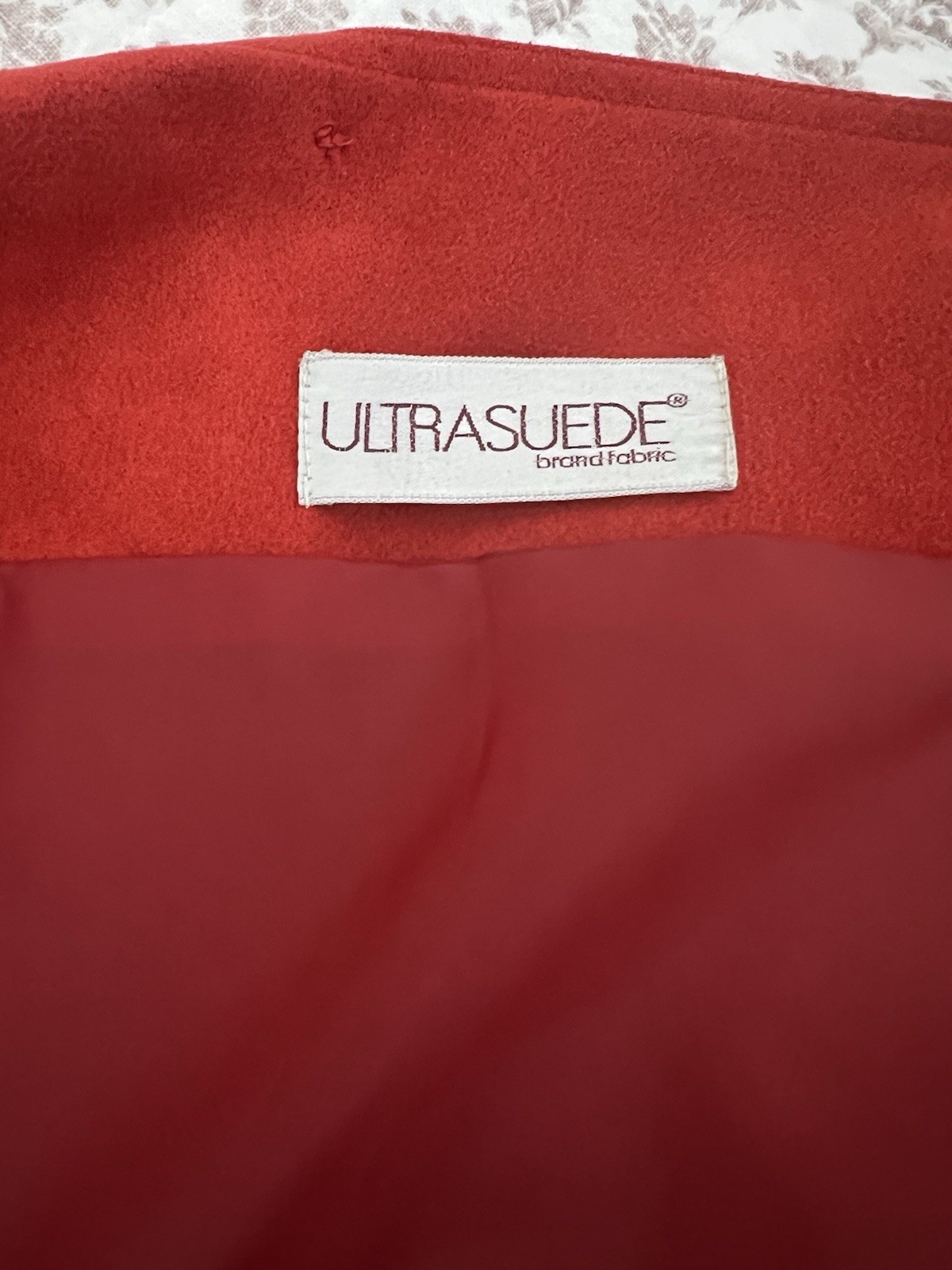 Women’s Vintage Ultrasuede Candy Red Jacket/Blazer Size 6-8 Union Tag
