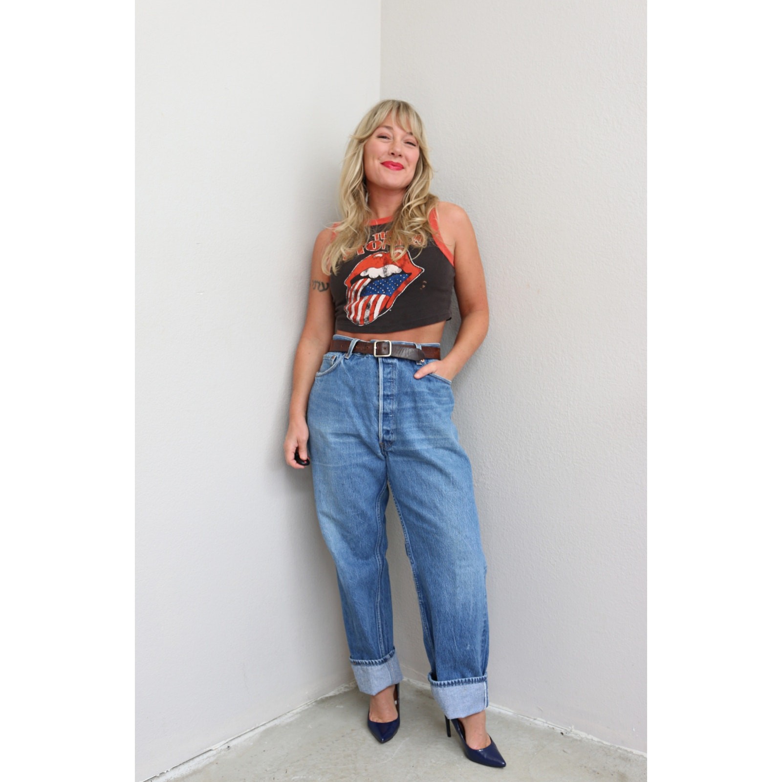1990’s Vintage US Made Levi’s 501 Button Fly Jeans Women’s XL XXL 38″ 39″ Waist