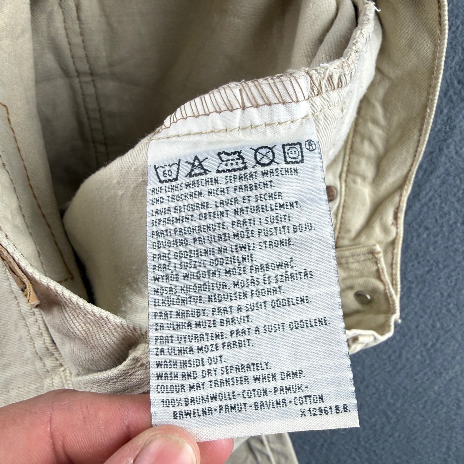 Vintage Levis 626 Jeans Women’s 28×30 Beige Orange Tab Mom 90s Y2K High Rise