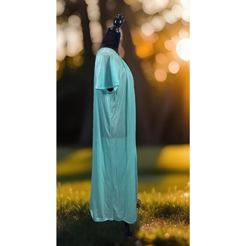 Vintage Sears Sheer Blue Nightgown One Size Cottagecore Grannycore