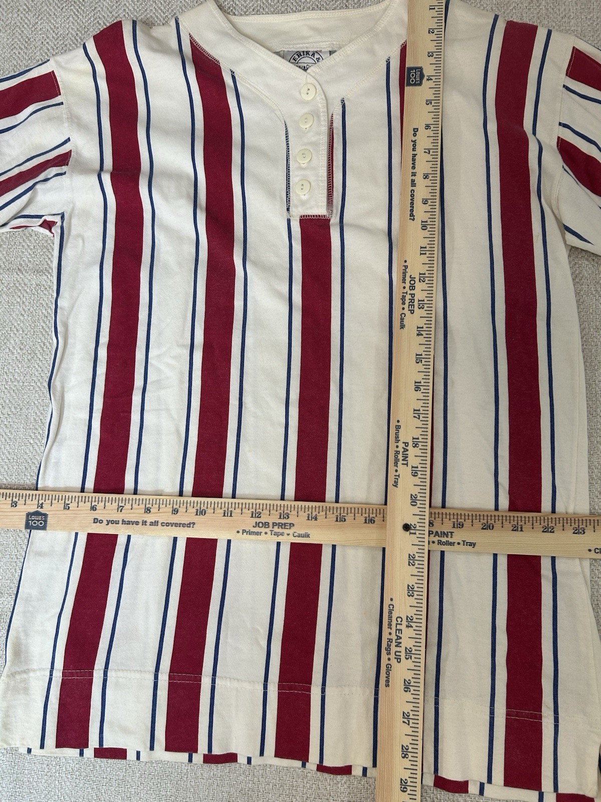 Vintage Erika And Co Striped Top Original Sport Club Made In USA M 80s 90s 1980s