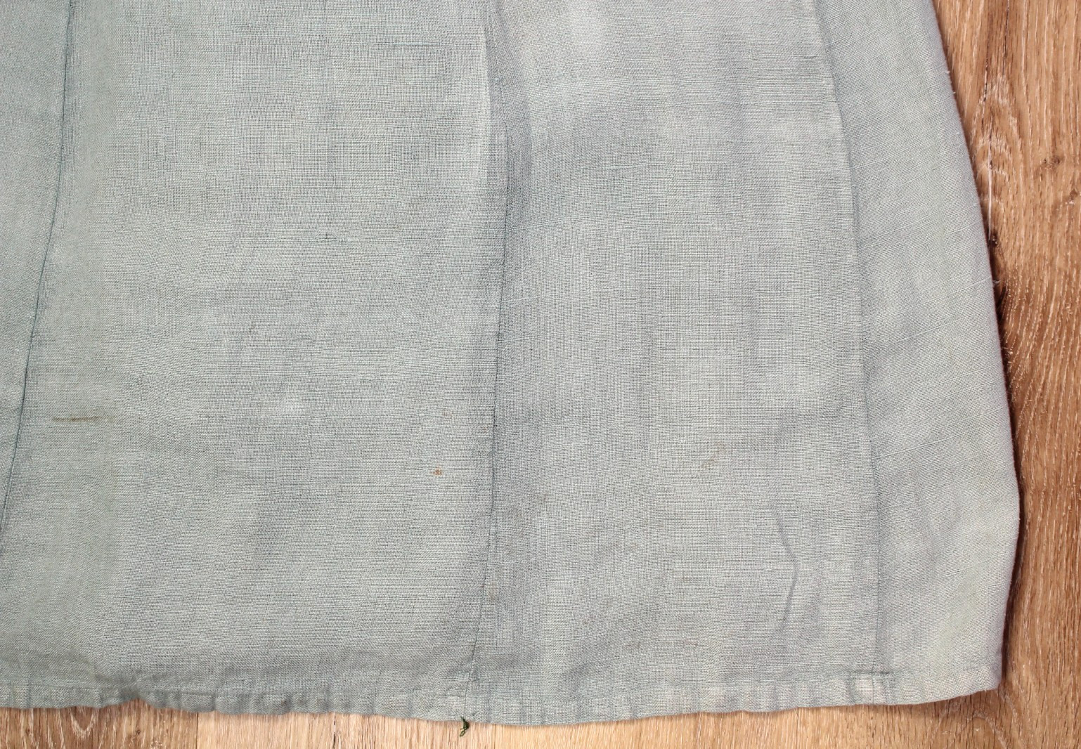 Vtg Women’s 20s Long Light Blue Over-Dyed? Duster / Jacket Sz S/M 1920s