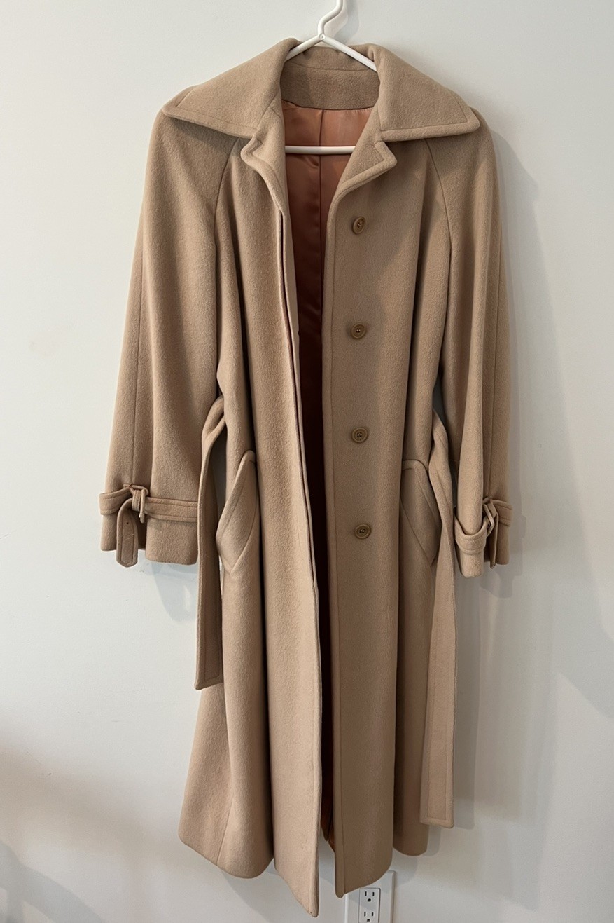 Vintage Camel Hair Coat Sz 8 Bill Haire Fredrick’s Saks 5th Excellent 1960’s