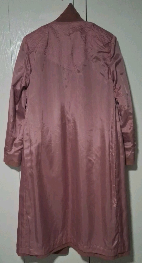 VTG Princeton Custom Tailors Hong Kong Suede Coat Pink Mauve Estimated Size 8-10