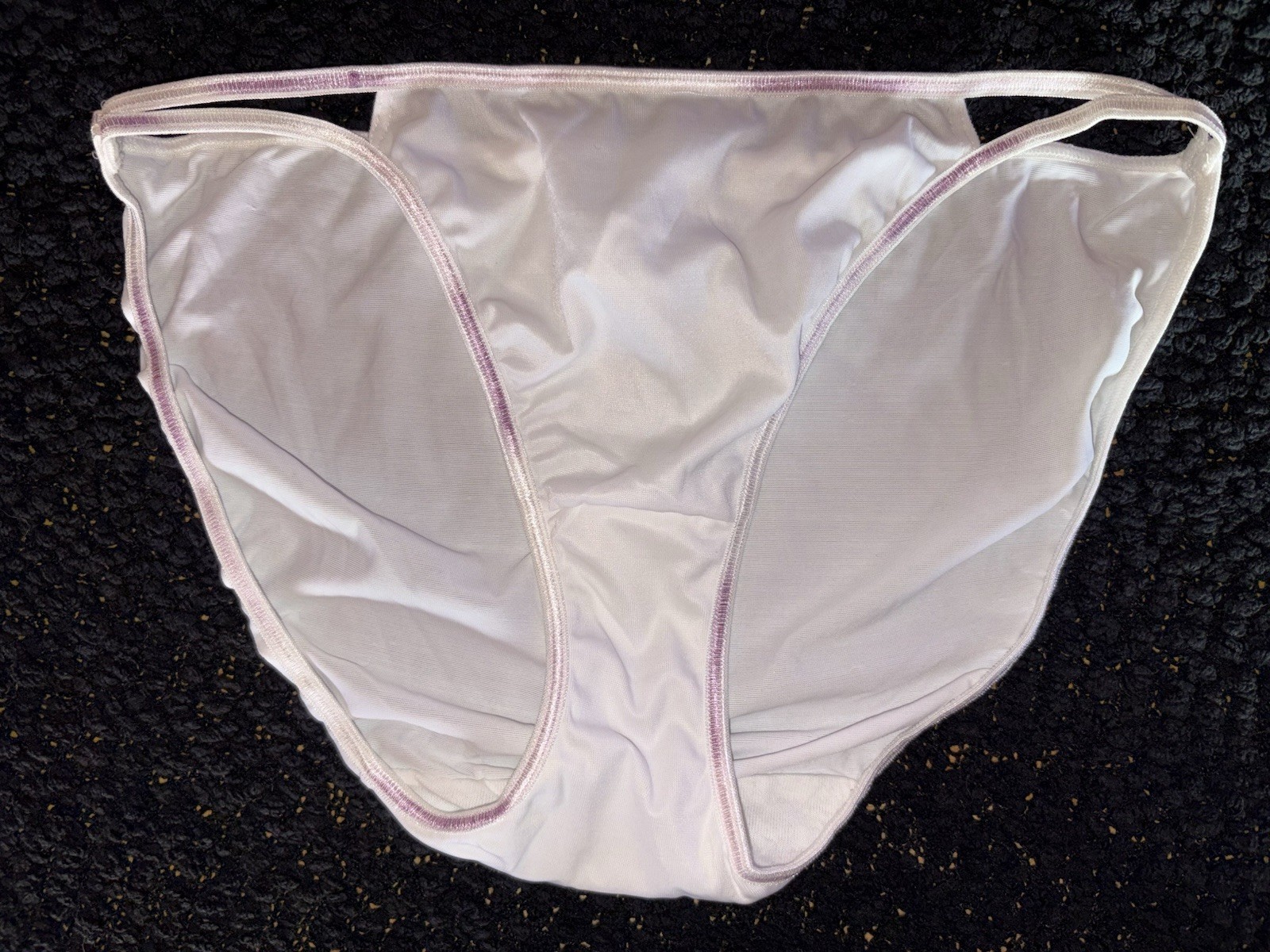 Lily Of France Y2K Vintage L White Panty String Bikini Underwear Early 2000’s