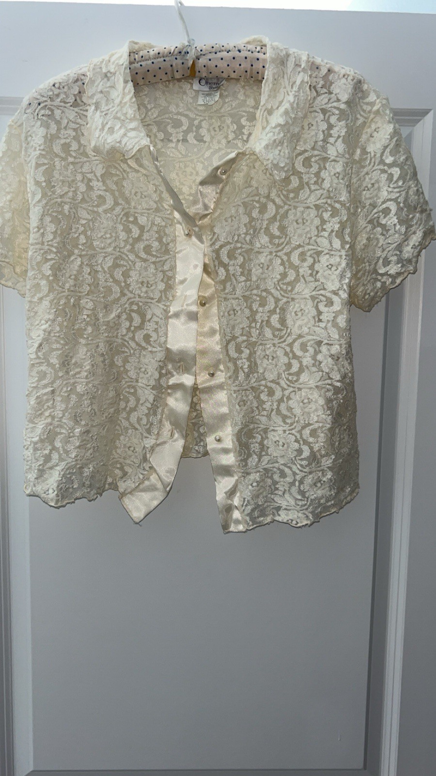 Vintage 90’s Cinema Etoile Coquette Lace Top Size Large