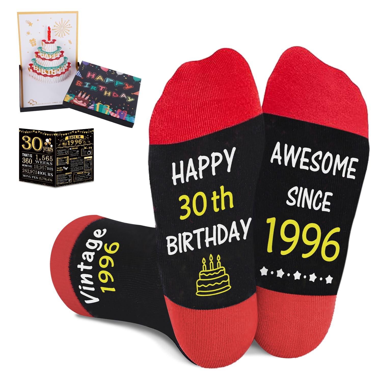 Mothers Day Gift 30th Birthday Awesome 1996 Black Red Apparel Accessories Item
