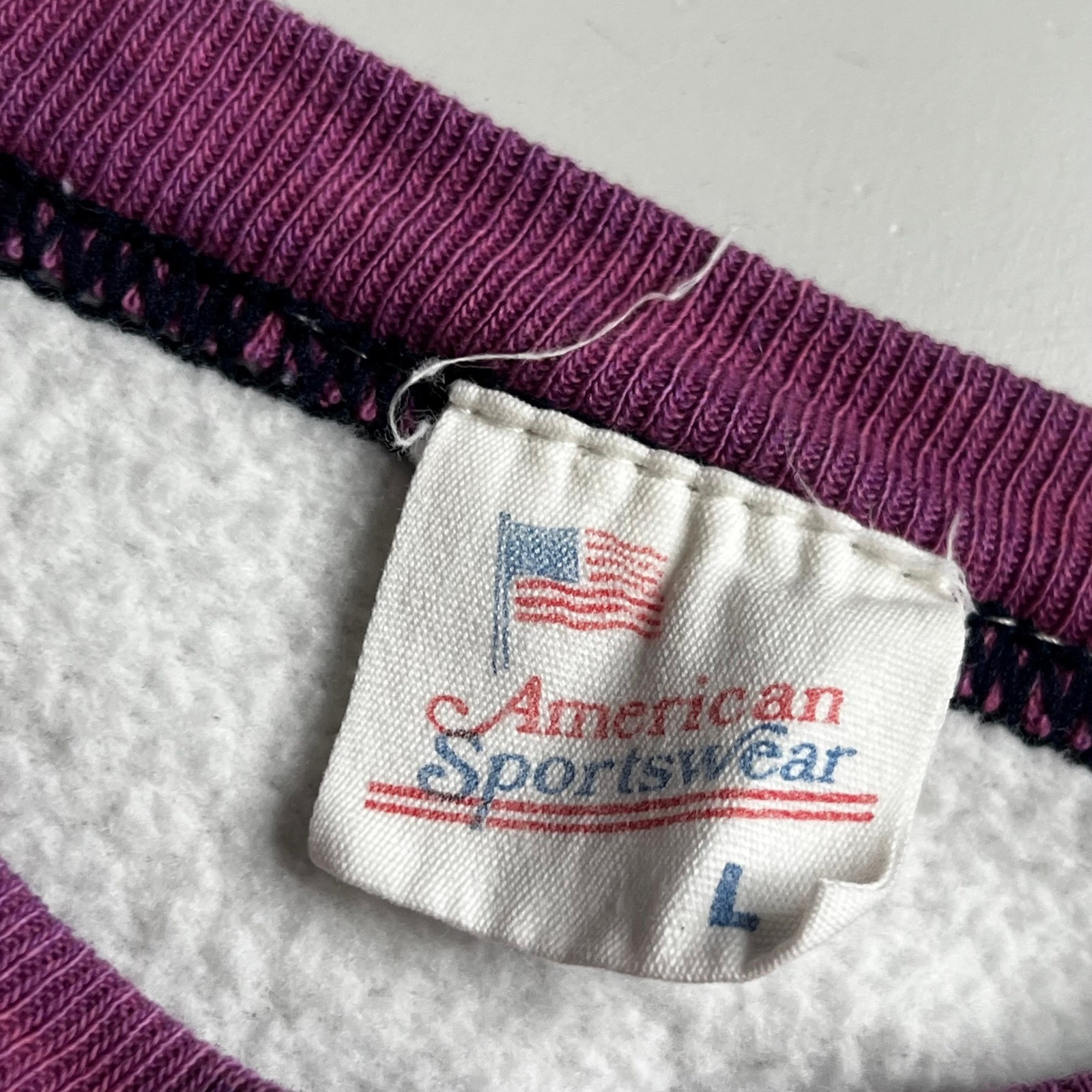 Vintage 80s California Raisins Sweatshirt Purple Raglan American Sportswear L