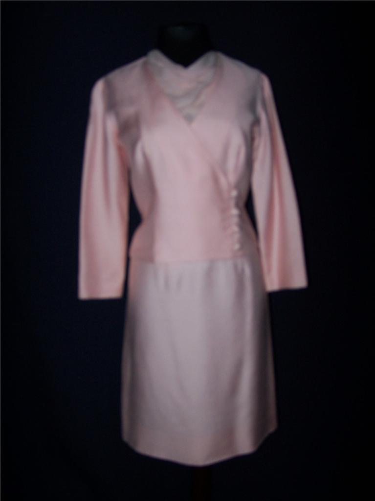 Vintage 60s Pink 3 piece suite Original Jr. Theme MCM fitted special occasion