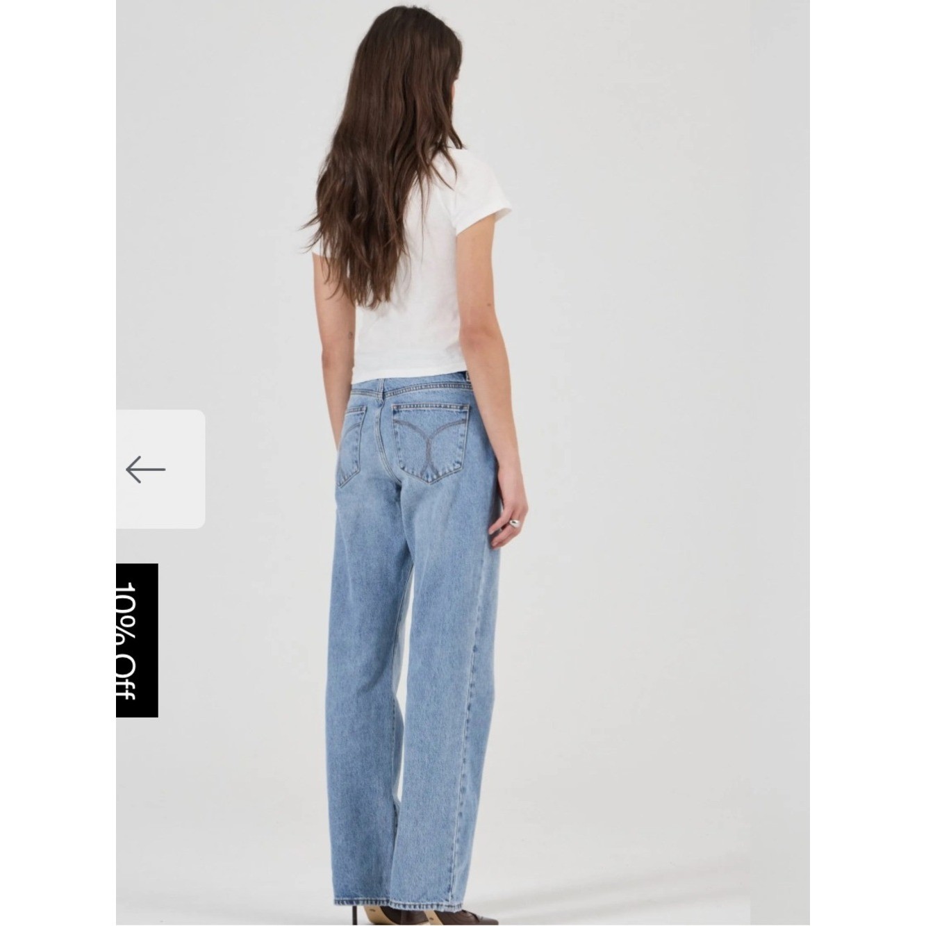 ROLLA’S High Rise Light Wash Straight Leg Jeans – Blue