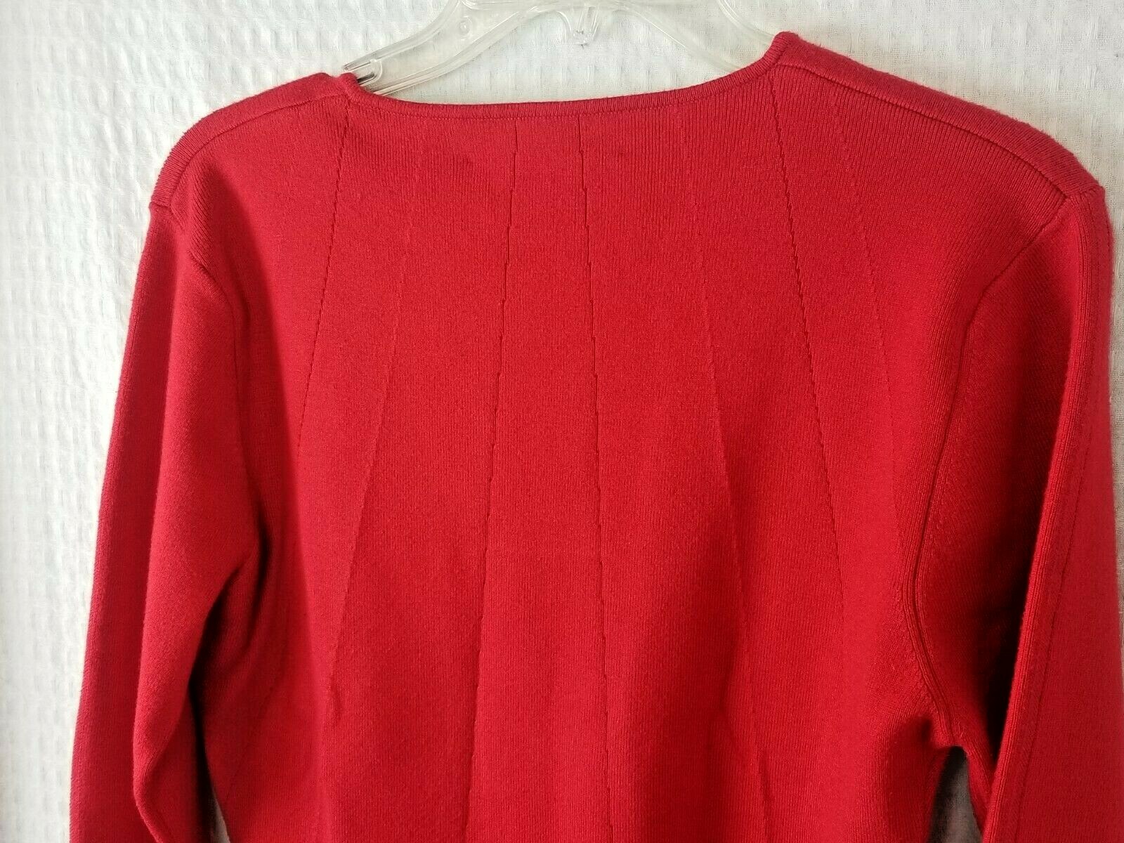 CARLISLE Vintage Red Lightweight Sweater Size Large RN 69161