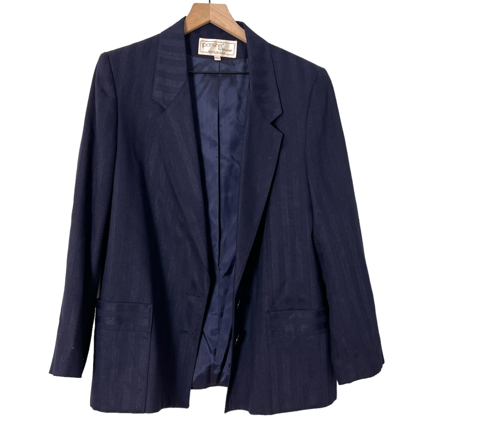 Vintage Porsha by Winer Navy Blazer Jacket