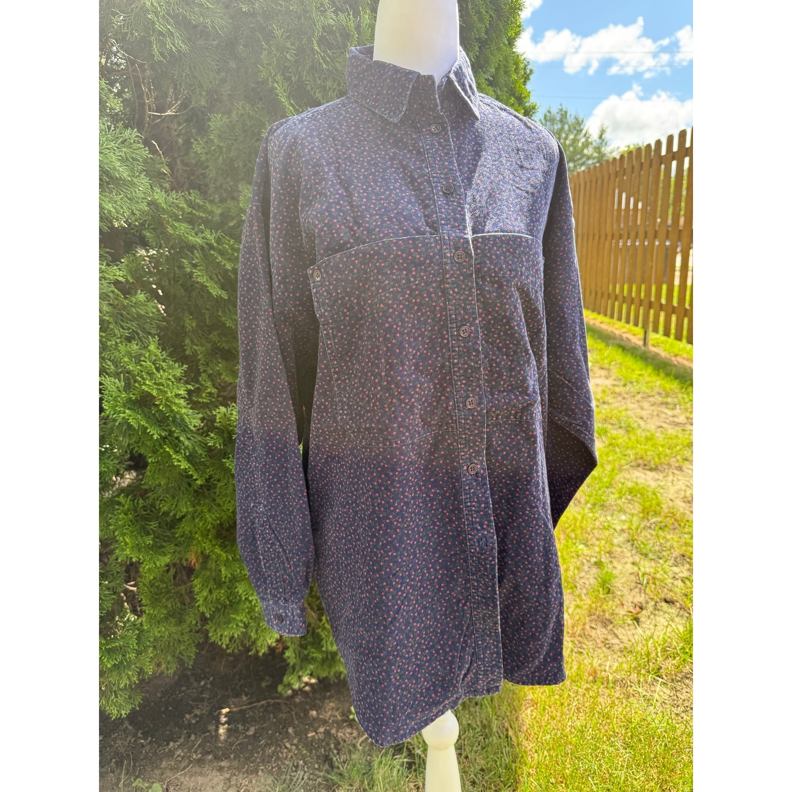 Sportables Corduroy Button Down Size Medium 90’s Cottagecore