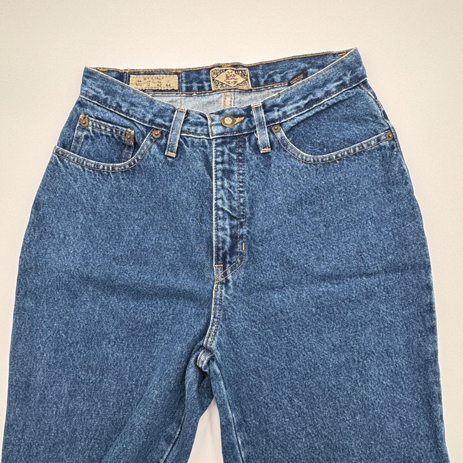 Vintage Express No 4 EXP Jeans High Rise Tapered Leg Medium Wash Womens 9/10