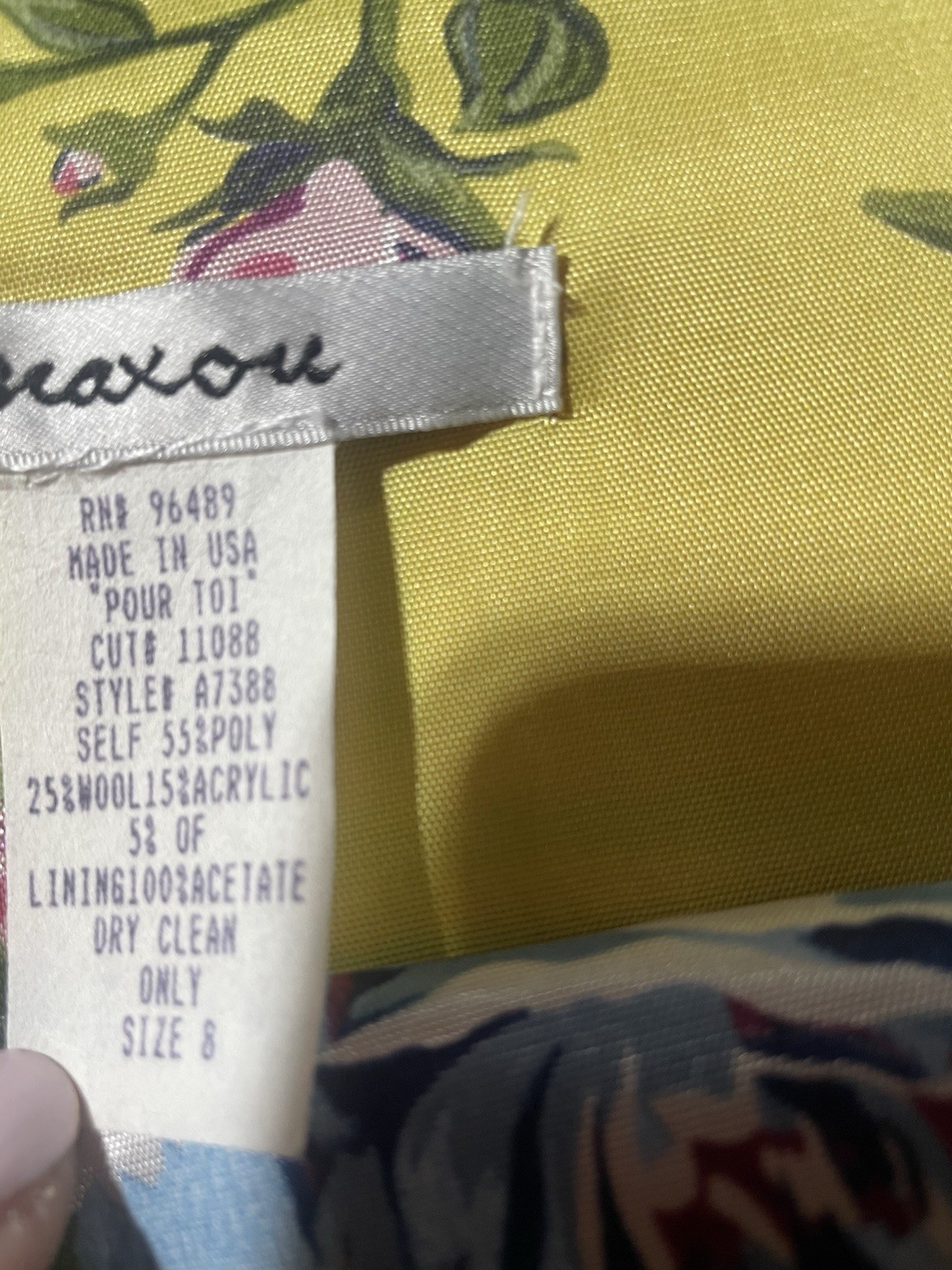Maxou Vintage Wool Hot Pink Tartan Plaid Pencil Pour Toi Skirt Sz 8 MADE USA