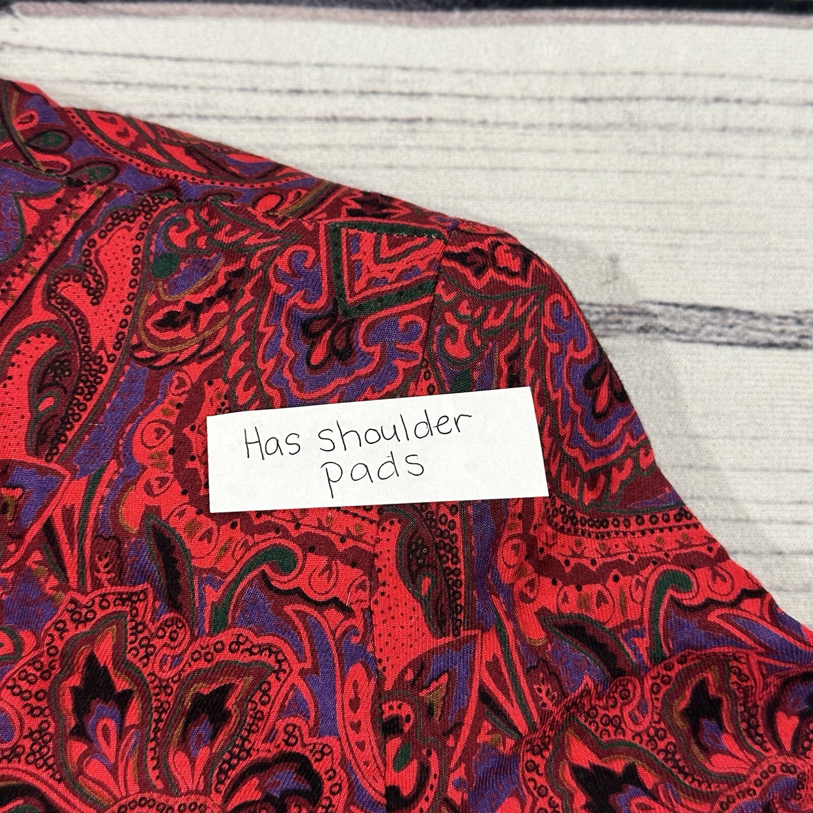 Vintage S.G. Gilbert 80’s Dress Sz 6 Pockets Paisley Fit & Flare Bold Feminine