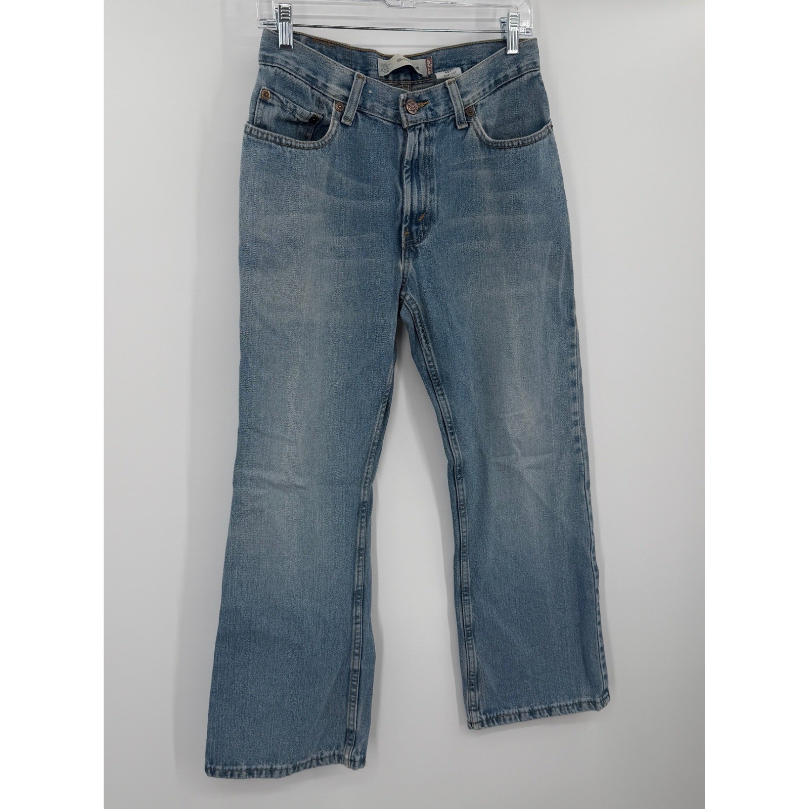 Levis 527 Bootcut Jeans Mens 28×28 Medium Wash Blue Denim Vintage 16 Regular