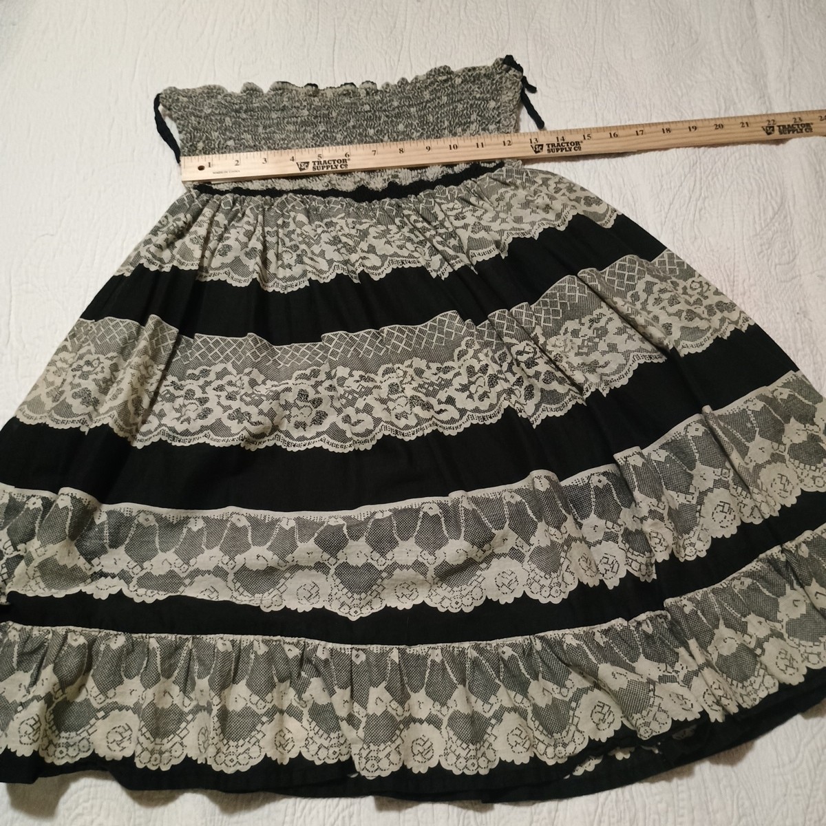 Vintage Tube Top Dress/Or Skirt. By Funky People Brand. Boho. Hippie Size Med.