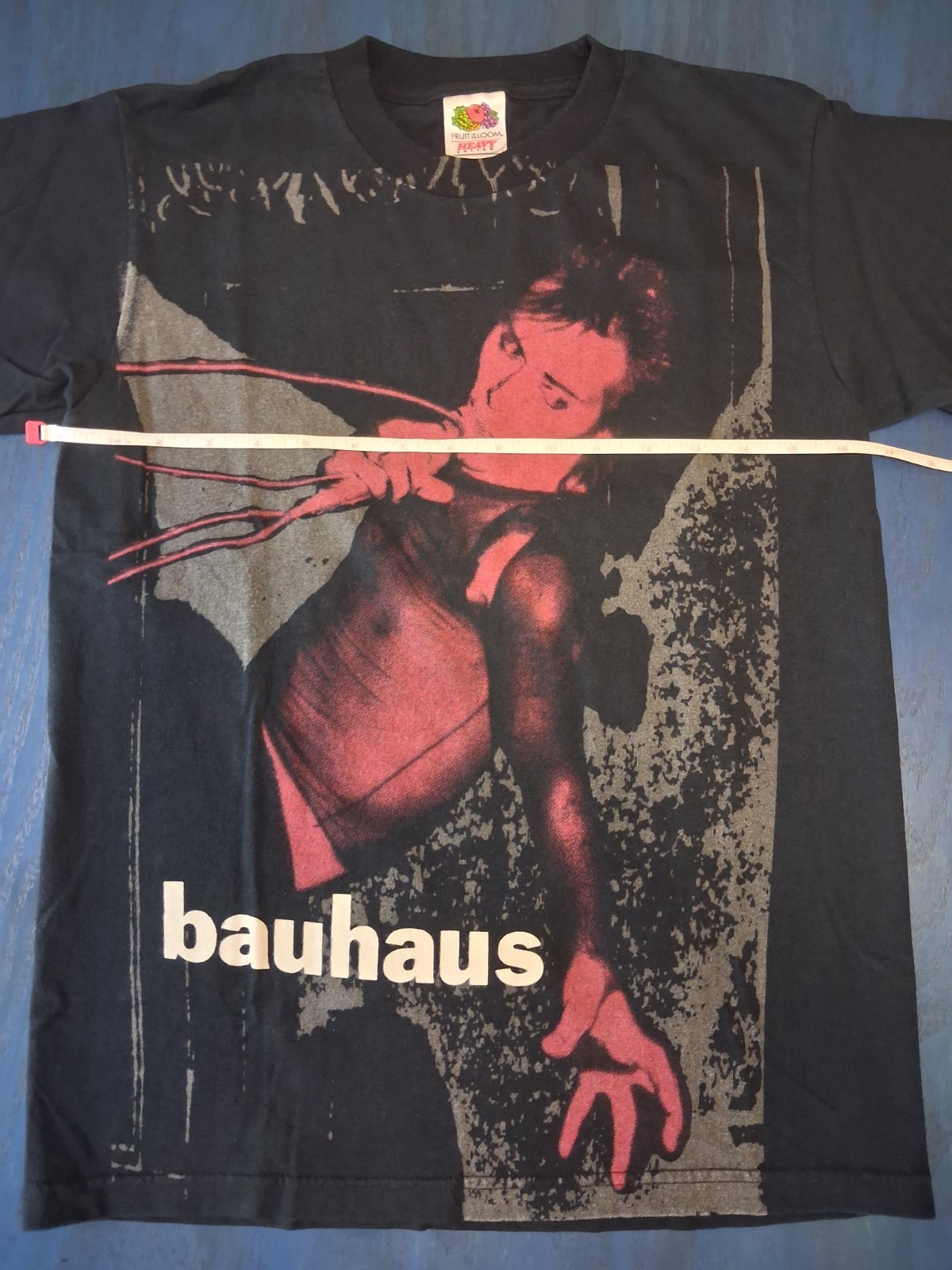 VTG Bauhaus Peter Murphy T-Shirt Fruit of the Loom Youth L Adult XS S Mint Goth