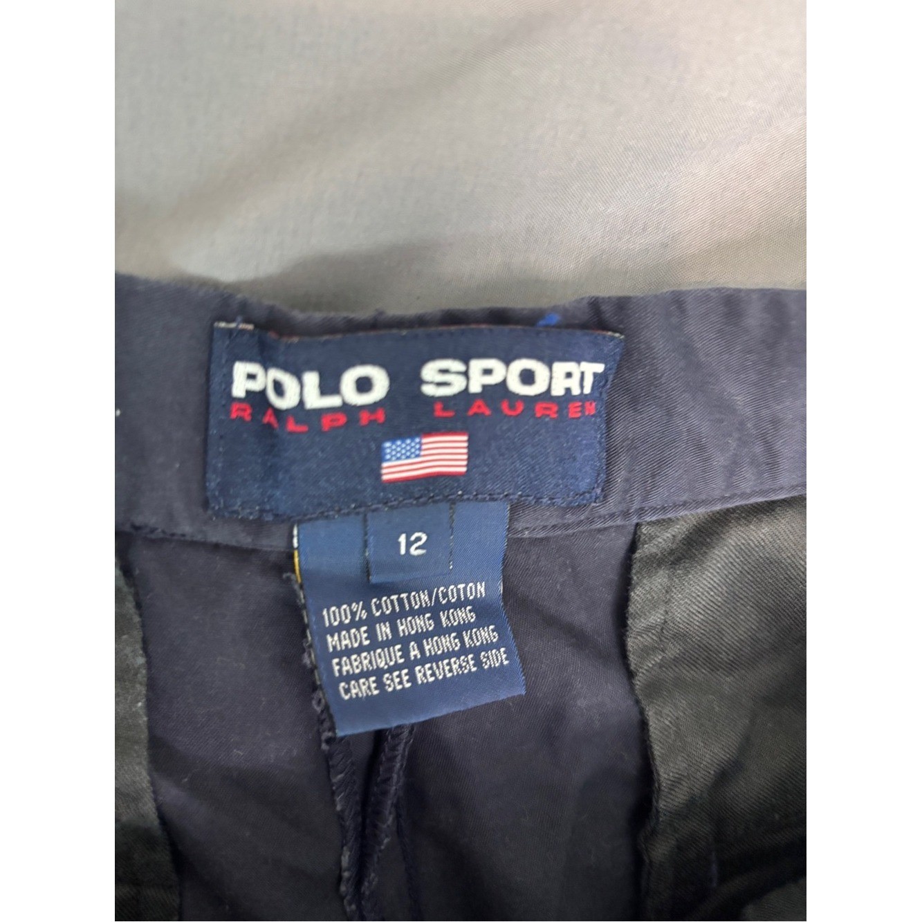 Polo Sport Ralph Lauren Women’s Navy Bermuda Shorts Size 12 Cotton Vintage