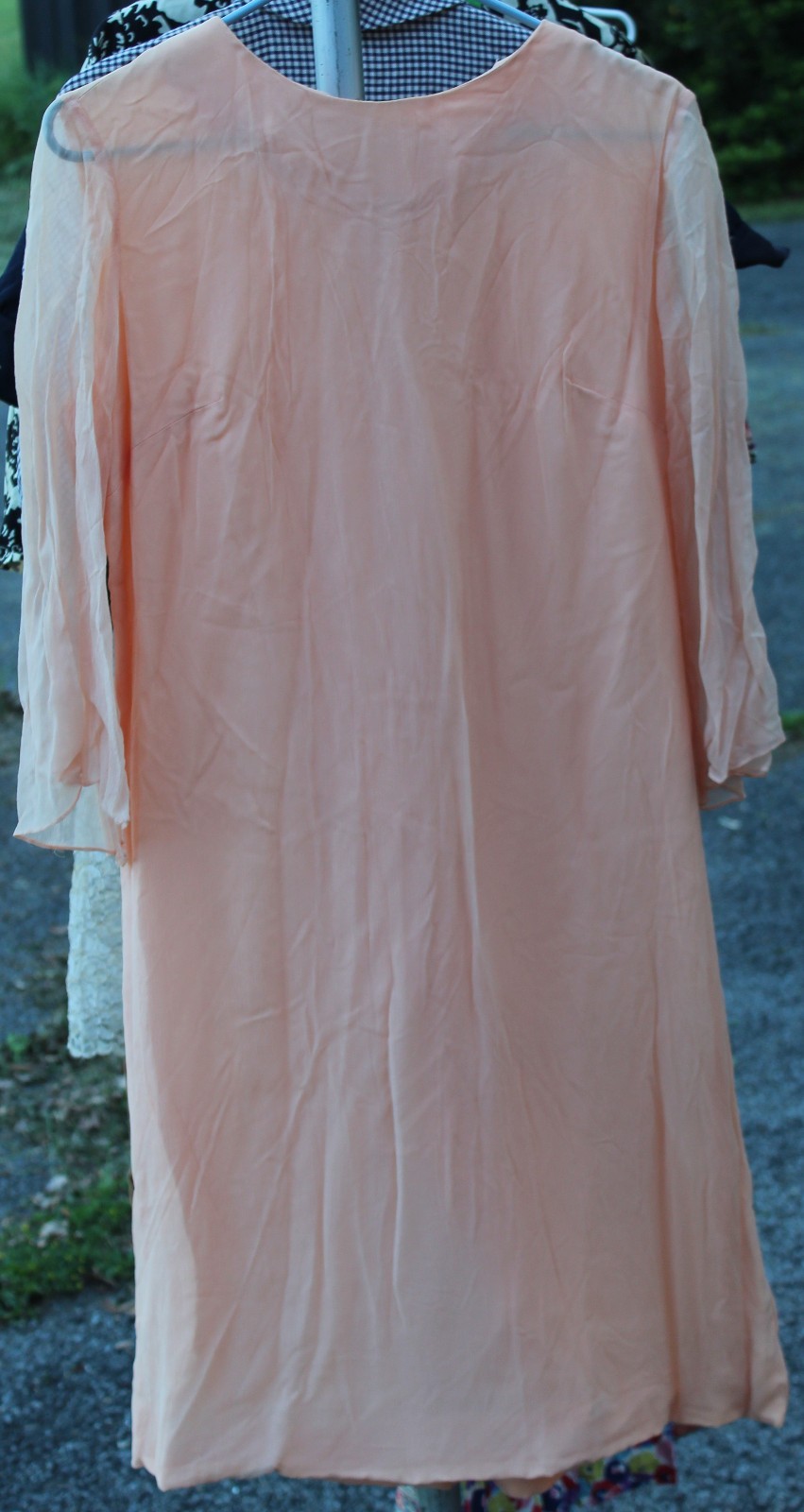 Vintage Leslie Fay Original Peach Colored Dress