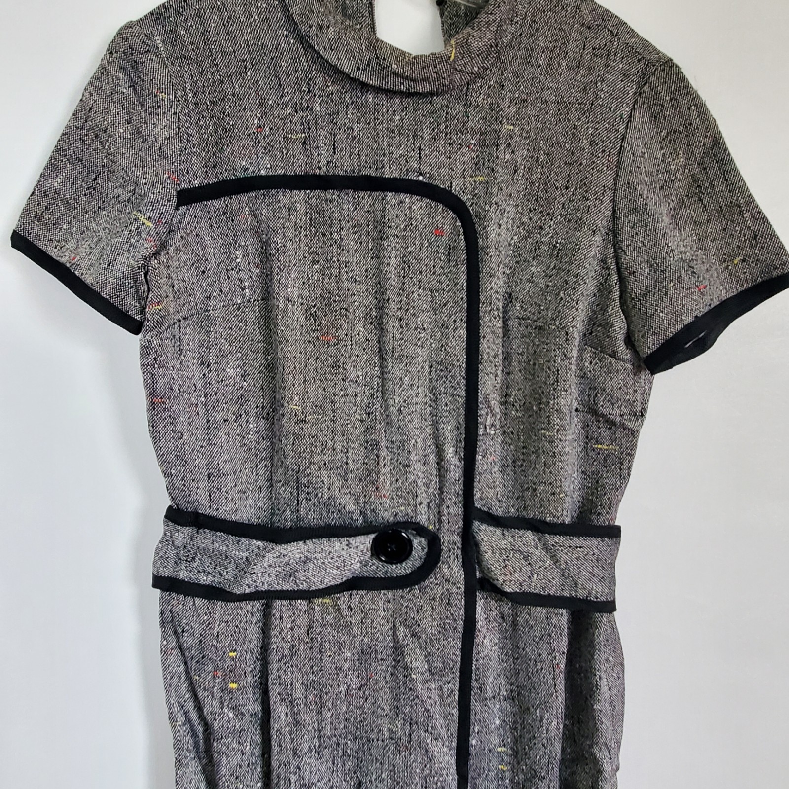 Vintage 1960s Carillon Mod Multicolor Dress Size 12