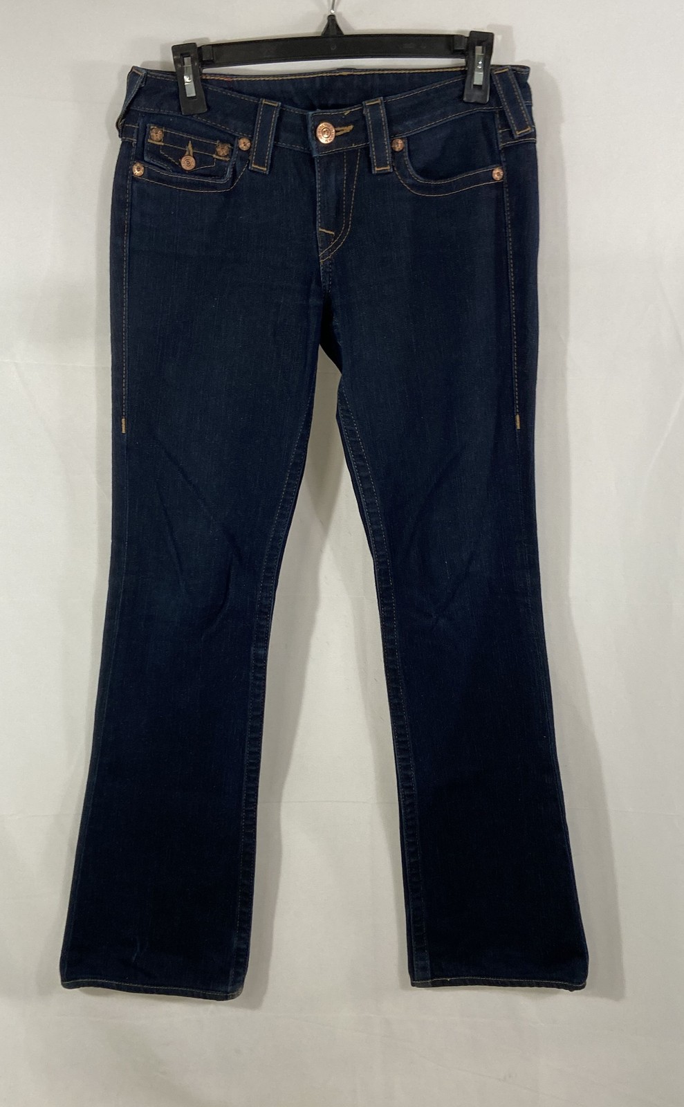 True Religion Women’s Becky Bootcut Dark Wash Jeans Vintage Y2K Sz 27 USA